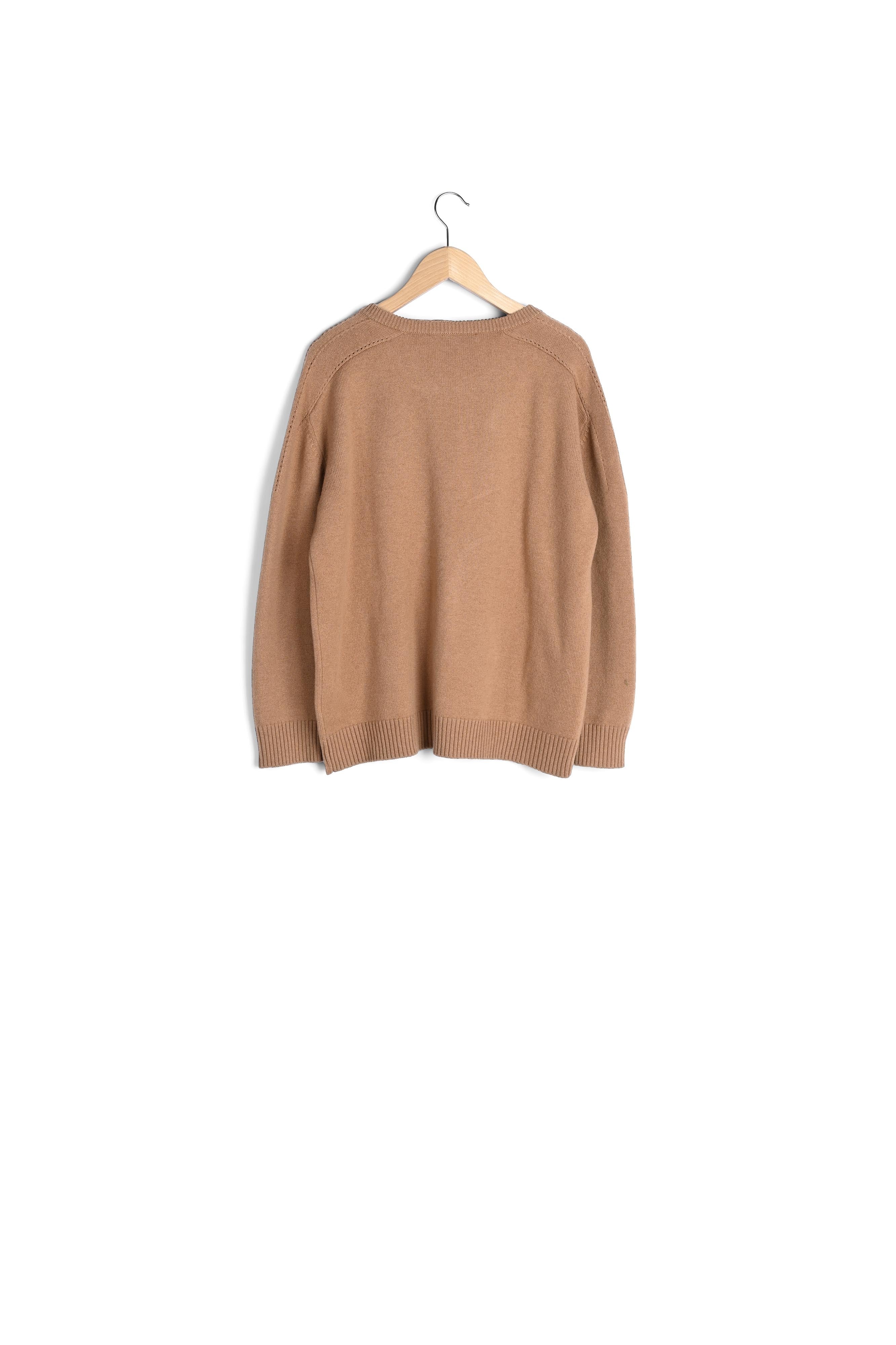 Pull col polo en laine douce - LÉON Faume - seconde main