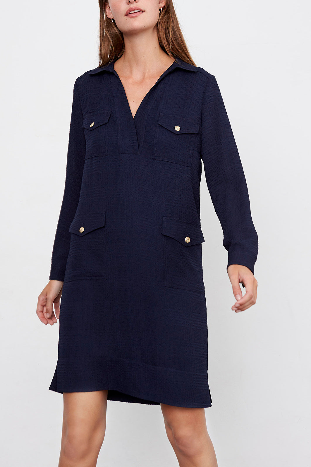 DOMENCIA - Robe-chemise en crêpe Faume - seconde main