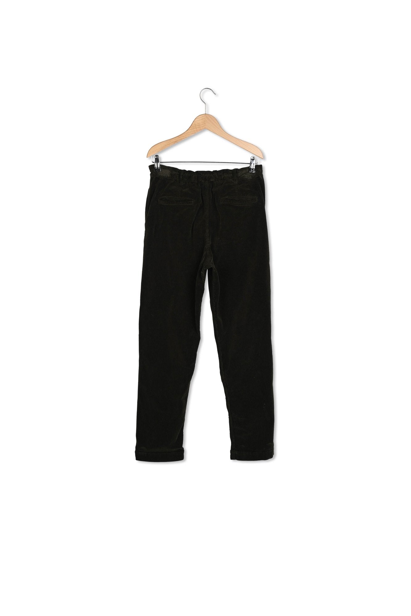 Pantalon élastiqué en velours à côtes - NYMPHIE Faume - seconde main