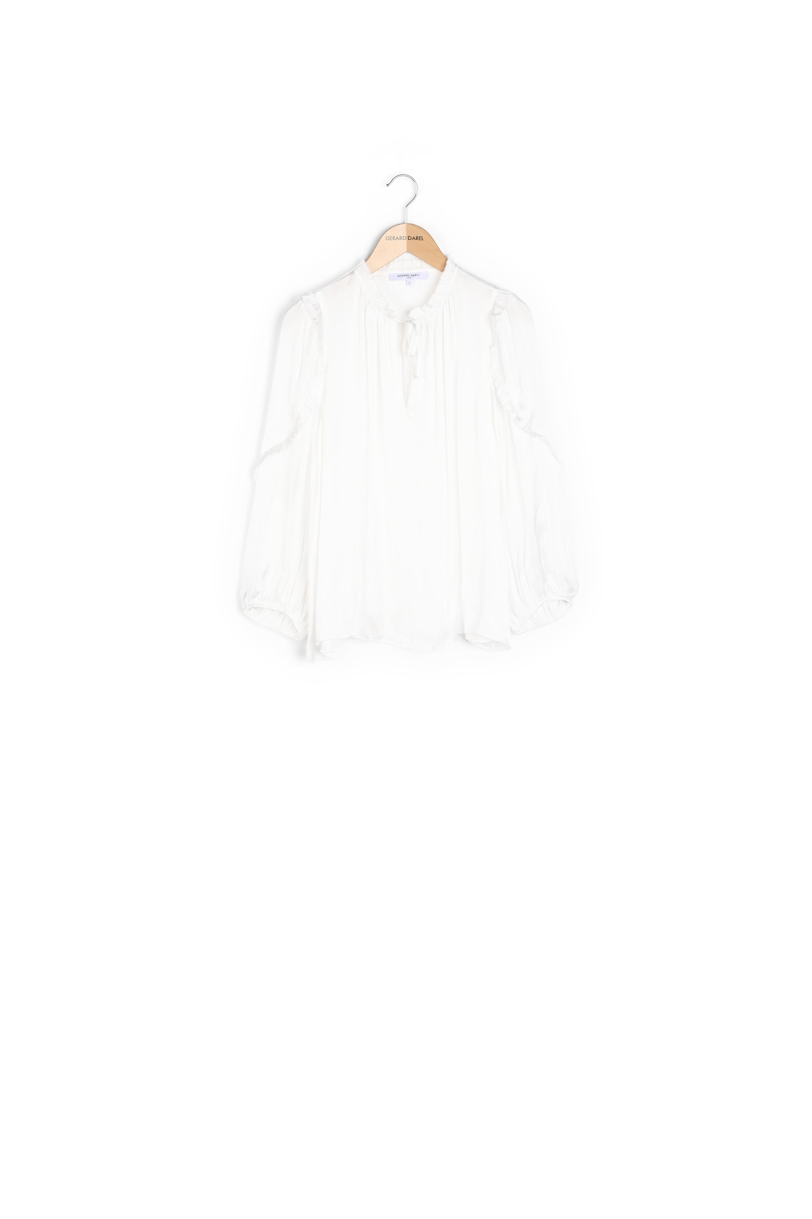 Blouse en satin à volants - ALEXIA Faume - seconde main