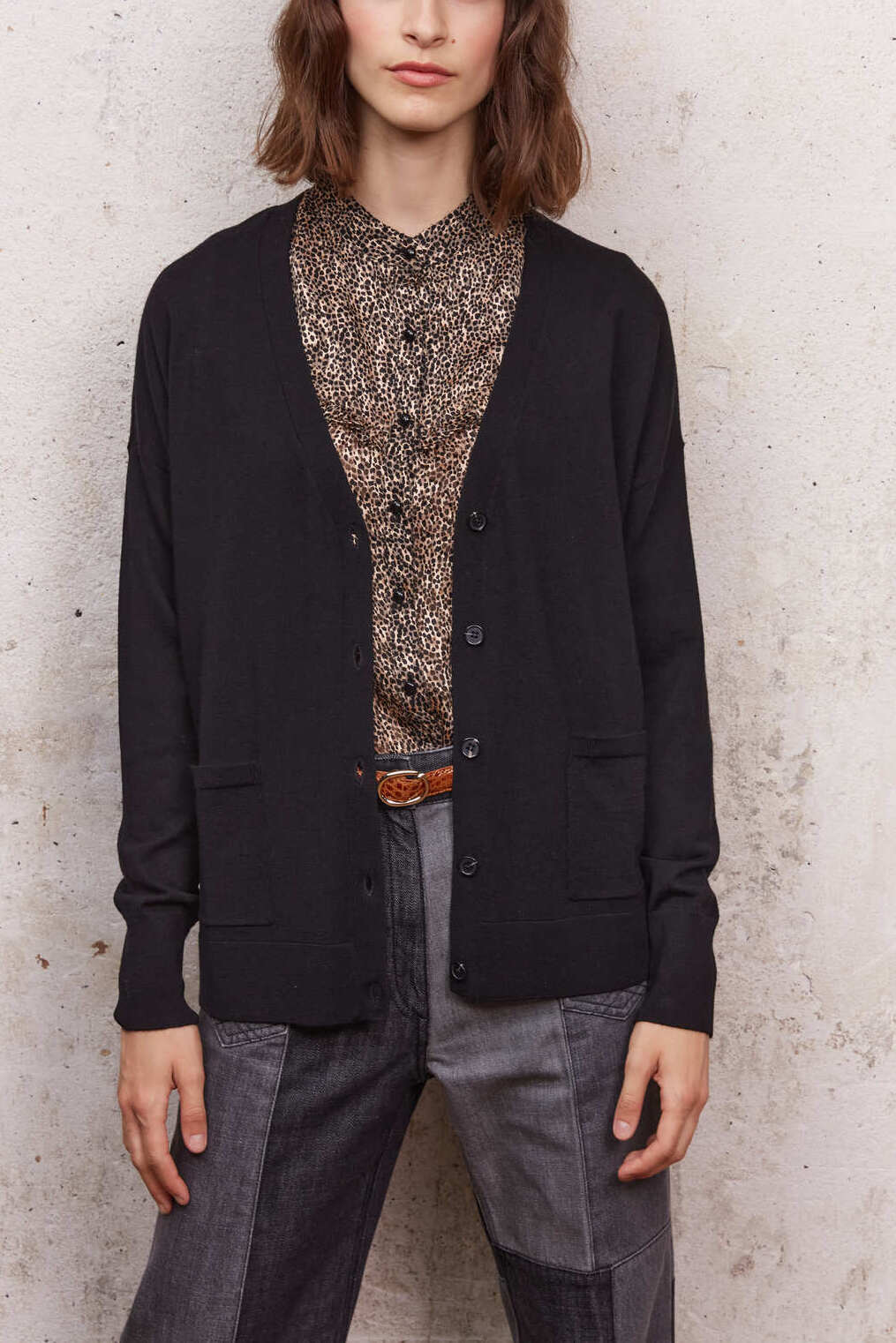 Cardigan V en maille fine - LIVIO Faume - seconde main