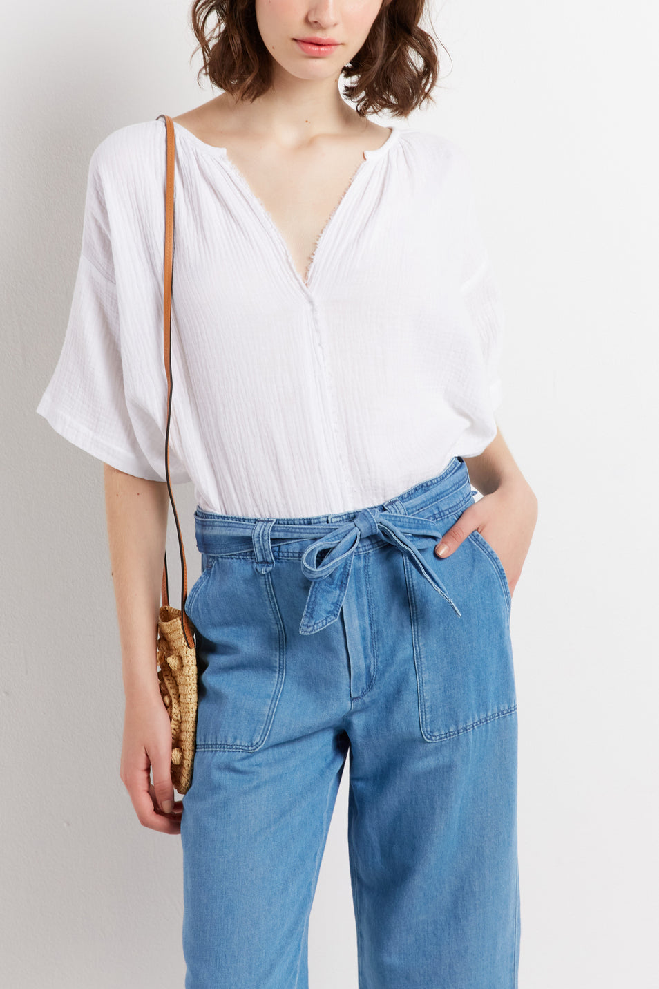 Blouse légère en coton - CECYLIA Faume - seconde main