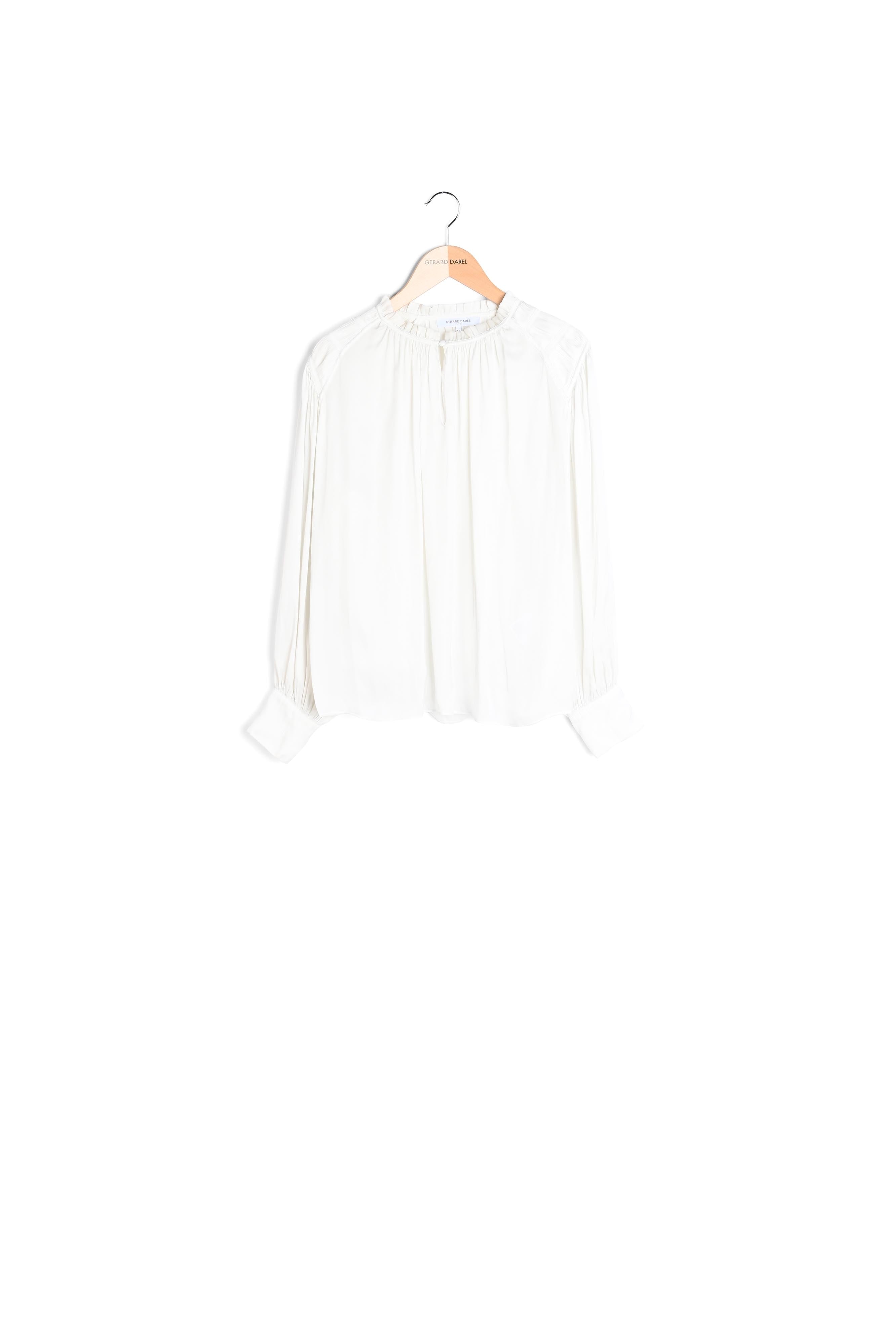 Blouse satinée avec détails plissés - CAROLINE Faume - seconde main