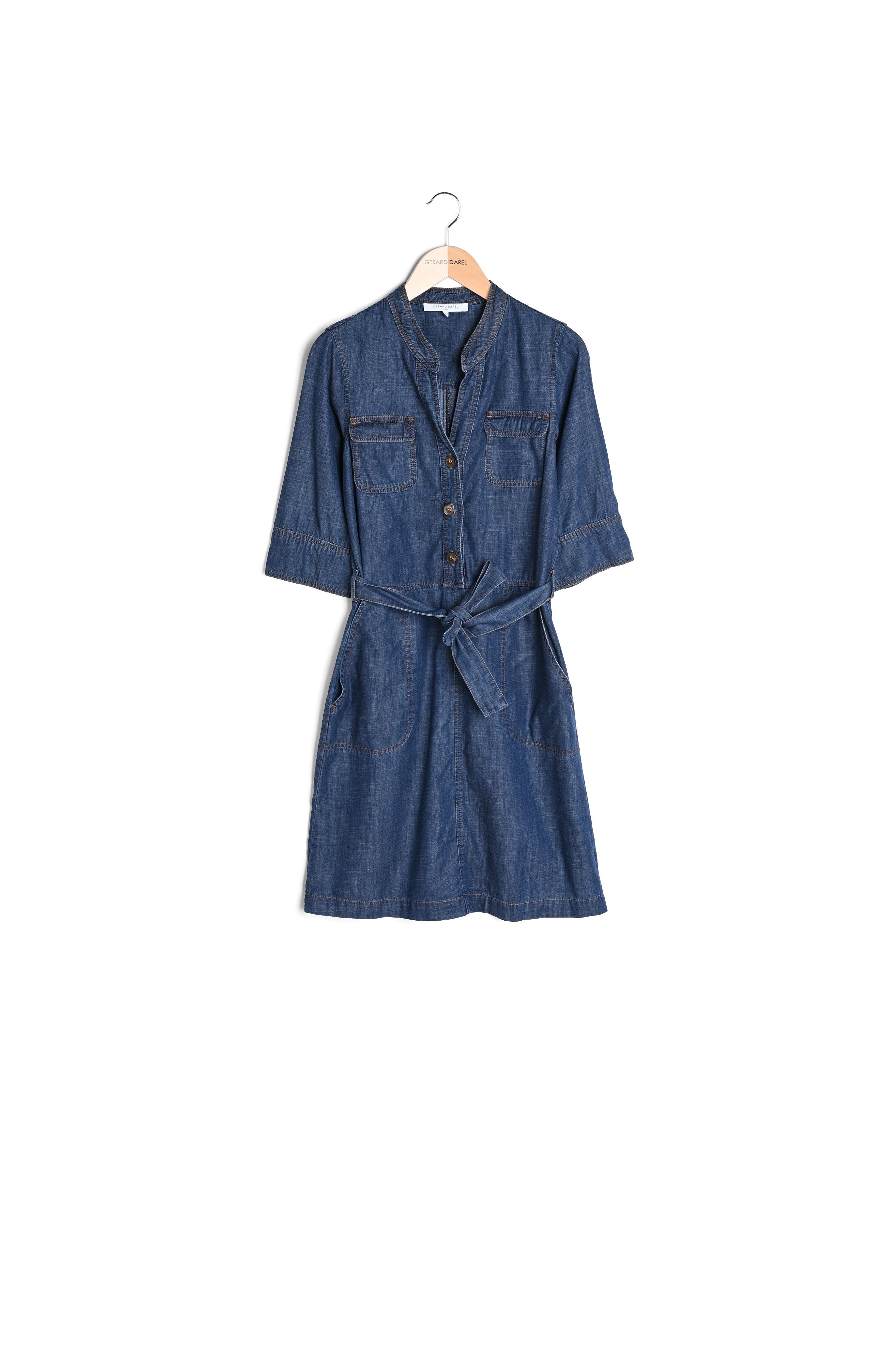 Robe en denim à manches courtes - JUANA Faume - seconde main