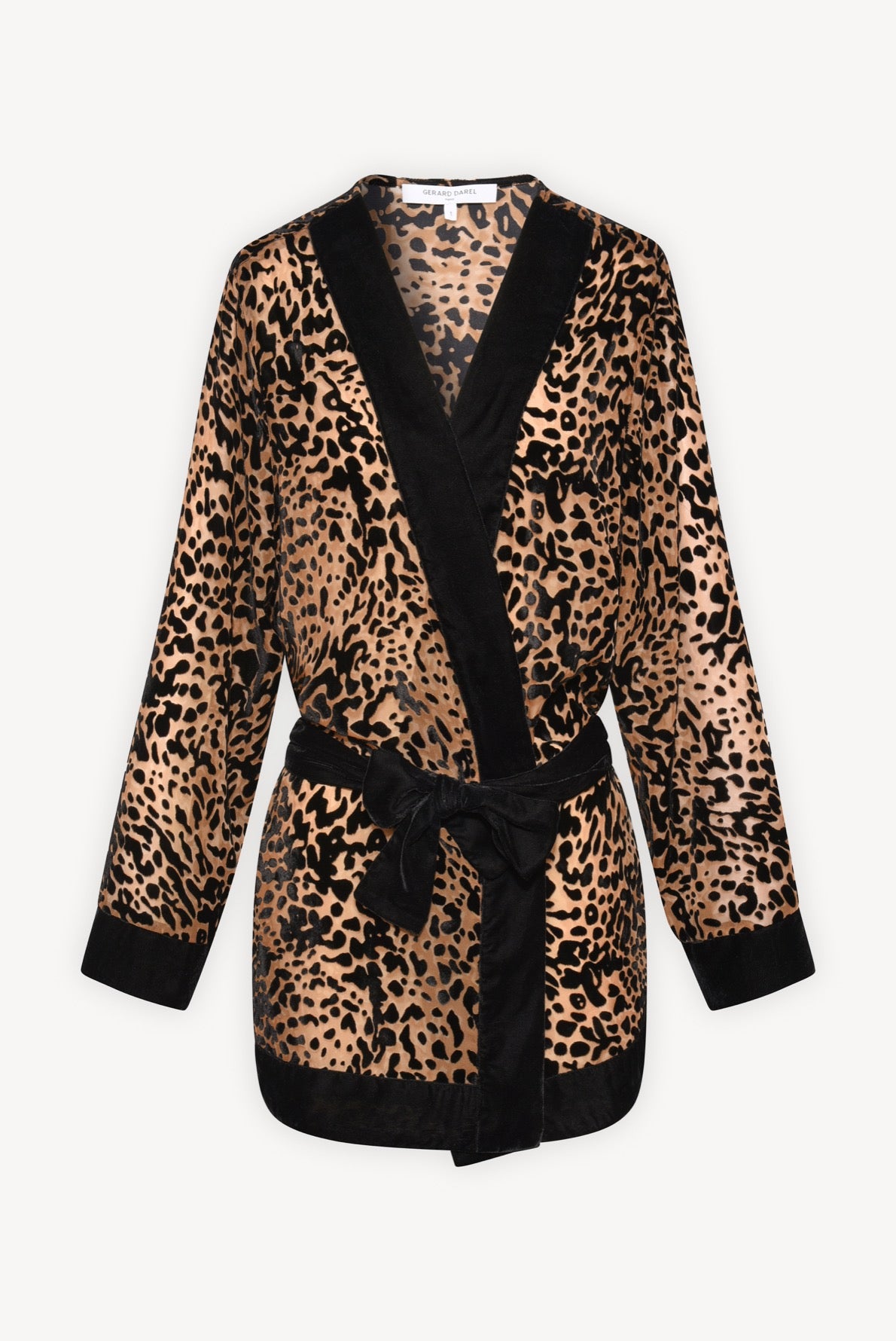 Britt - Veste façon kimono en jacquard animalier Faume - seconde main
