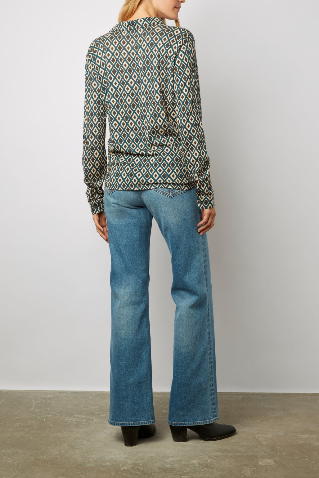 Chemise en coton imprimé Losanges - ABIGAEL Faume - seconde main