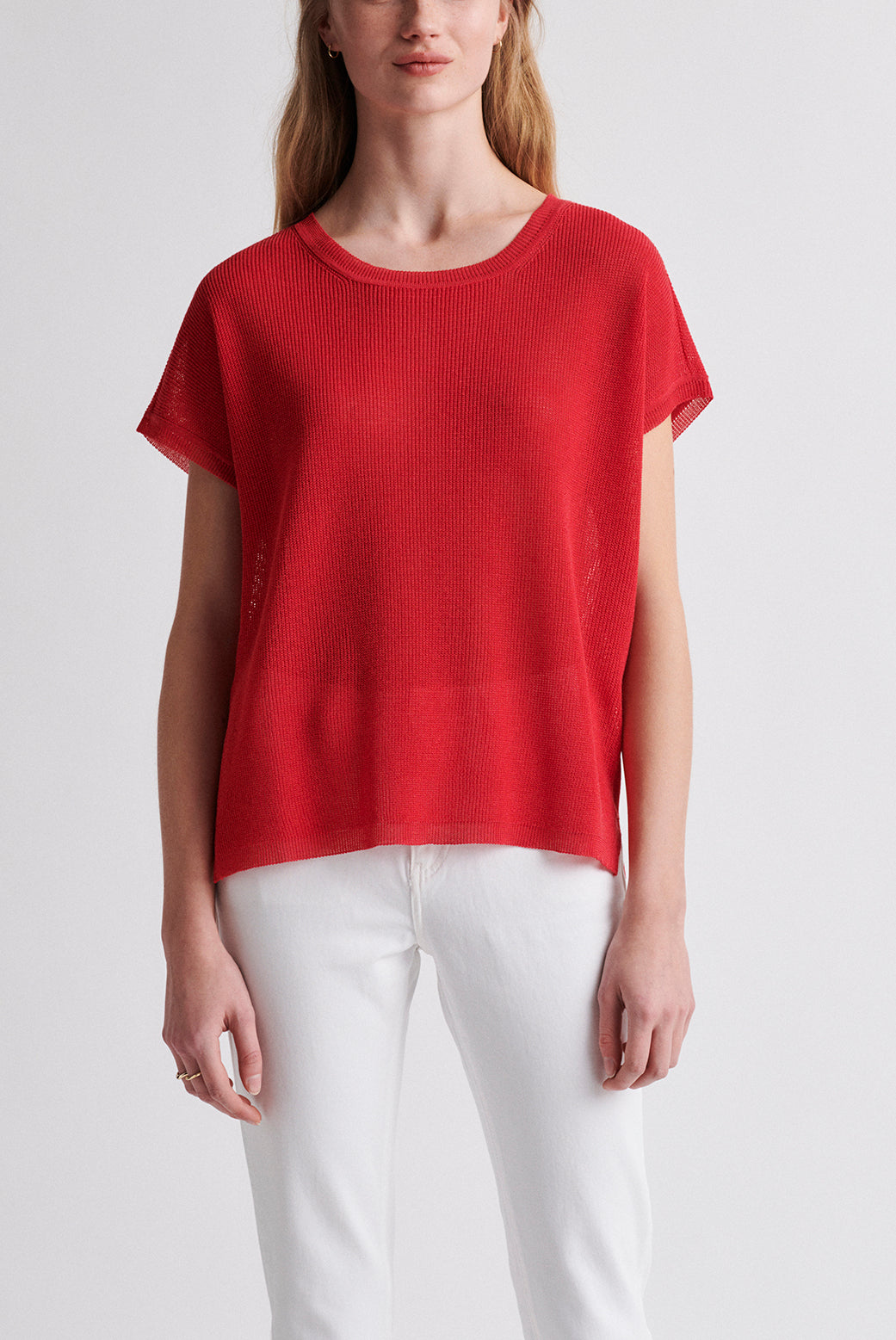 ELLY - Pull fin à manches courtes Faume - seconde main