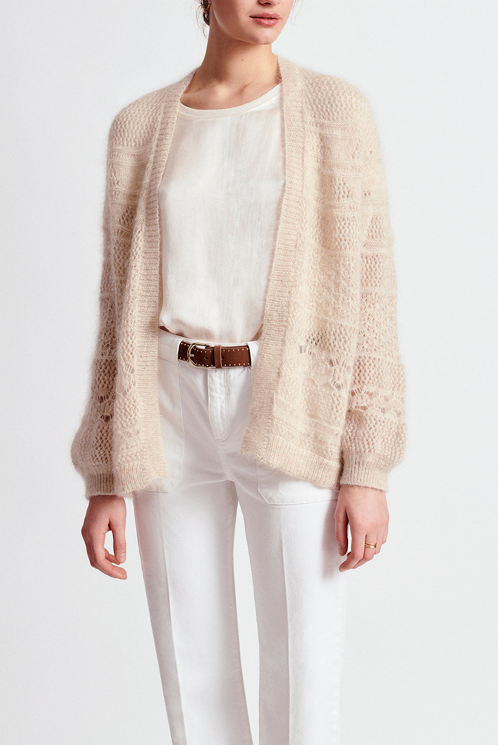 EMILIA - Gilet en mohair et Lurex Faume - seconde main