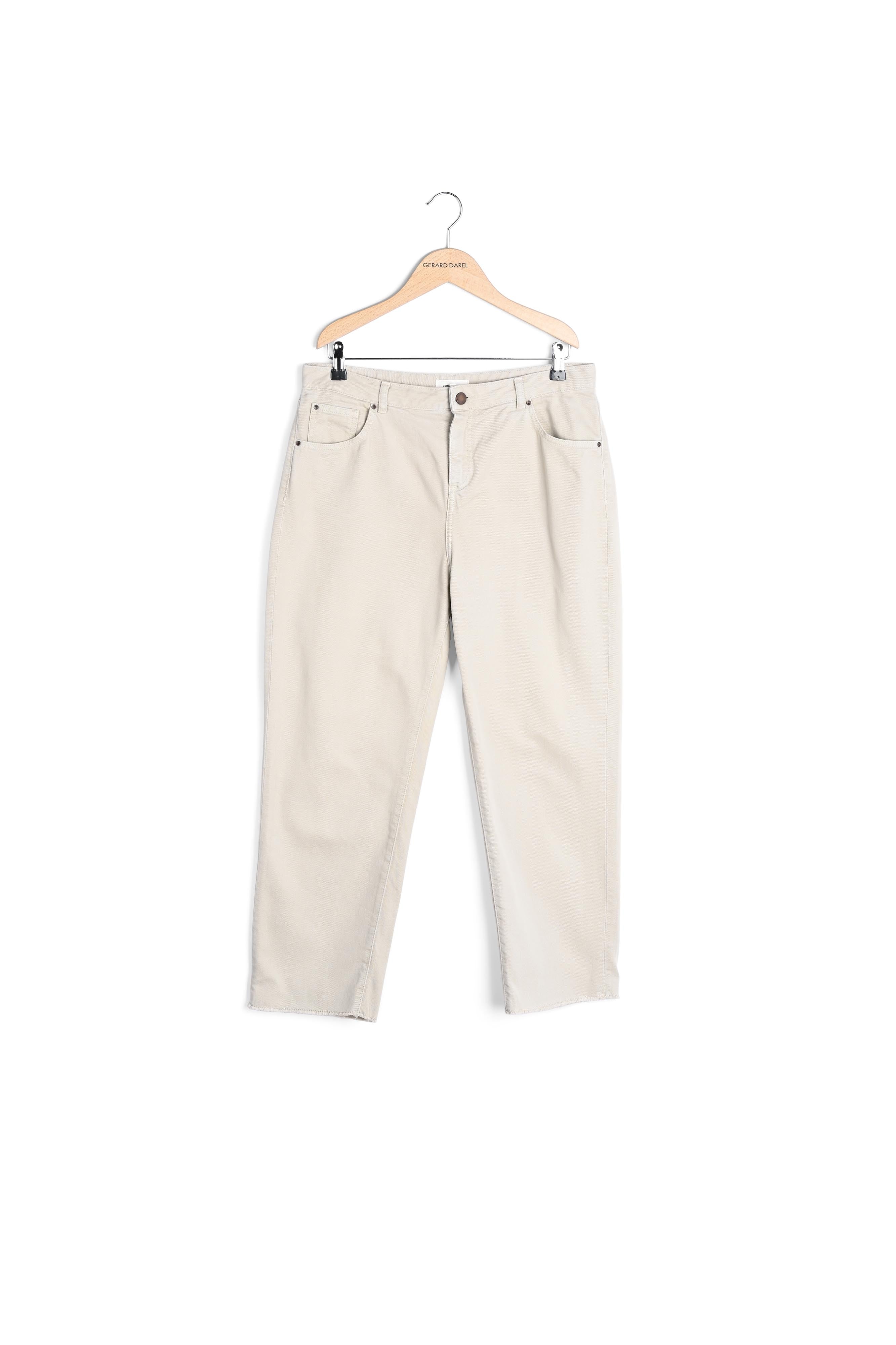 MANTINE - pantalon 5 poches en toile sergé de coton Faume - seconde main