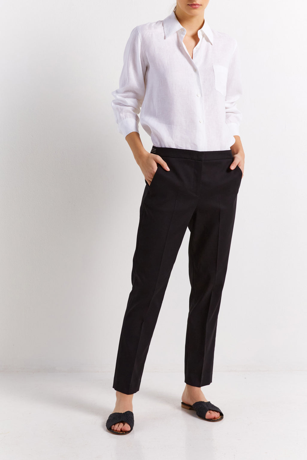 Pantalon en coton stretch - EMERSON Faume - seconde main