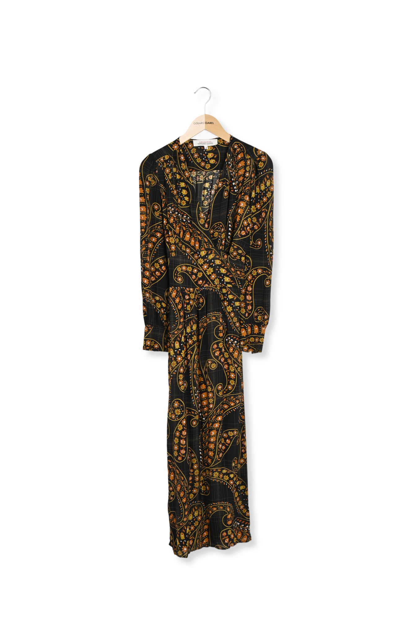 Robe portefeuille imprimé 1970s - JANE Faume - seconde main