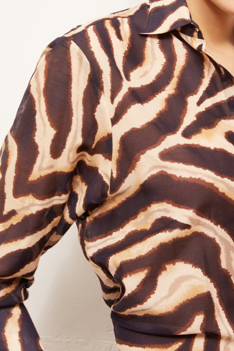 NAIS - chemise à imprimé animalier Faume - seconde main