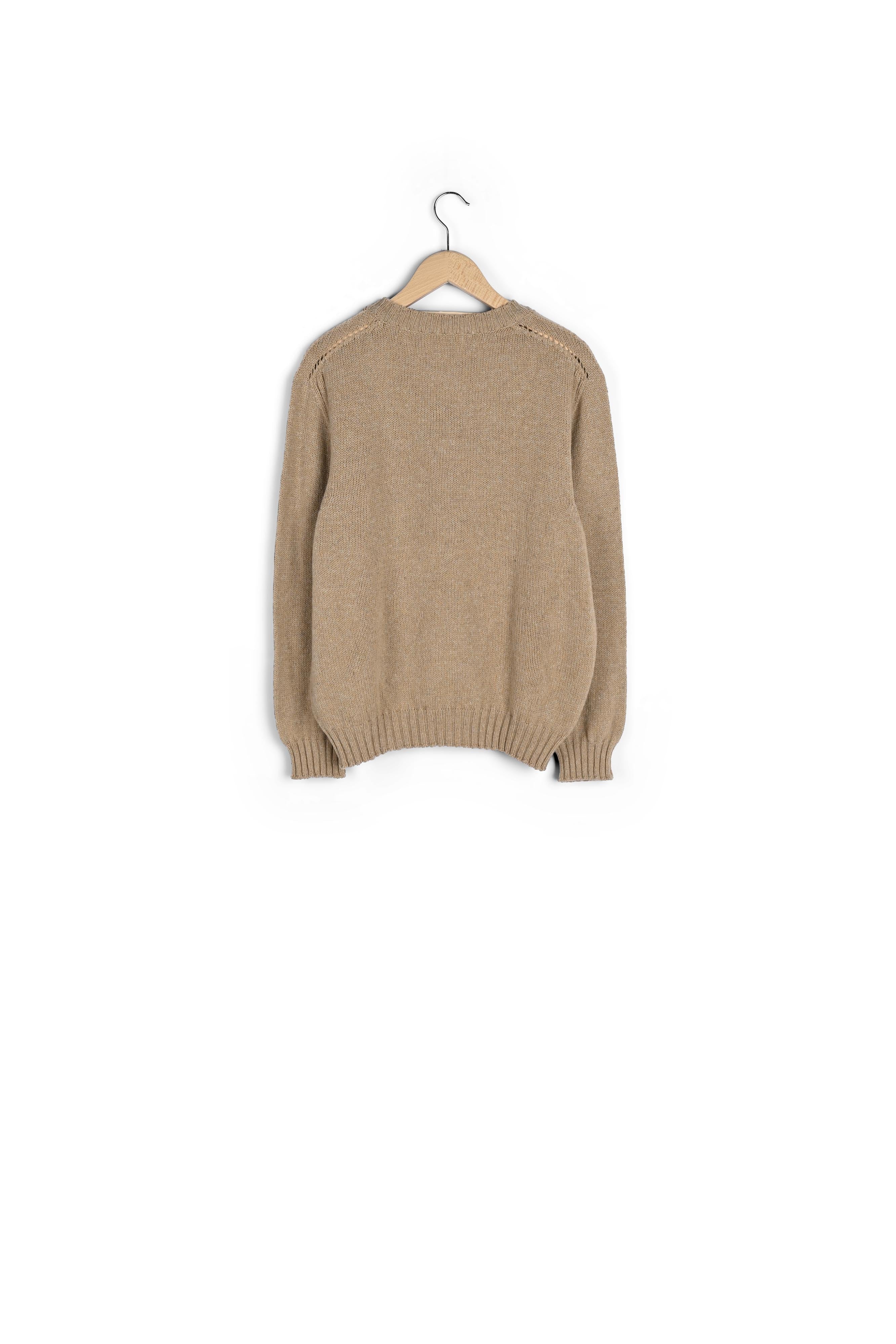 Pull shetland en laine moulinée - BOWI Faume - seconde main