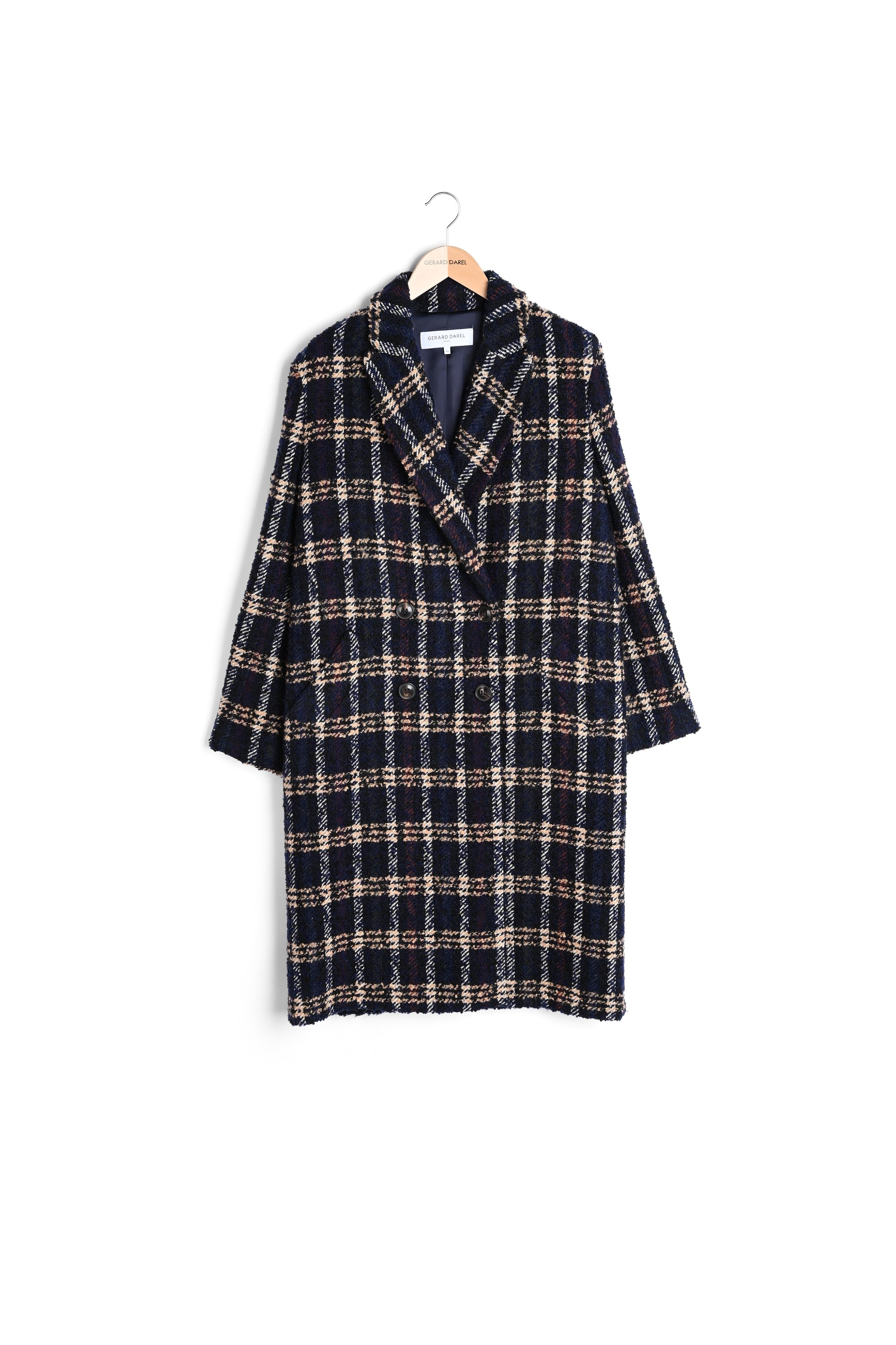 Sylvia - Manteau à carreaux Faume - seconde main