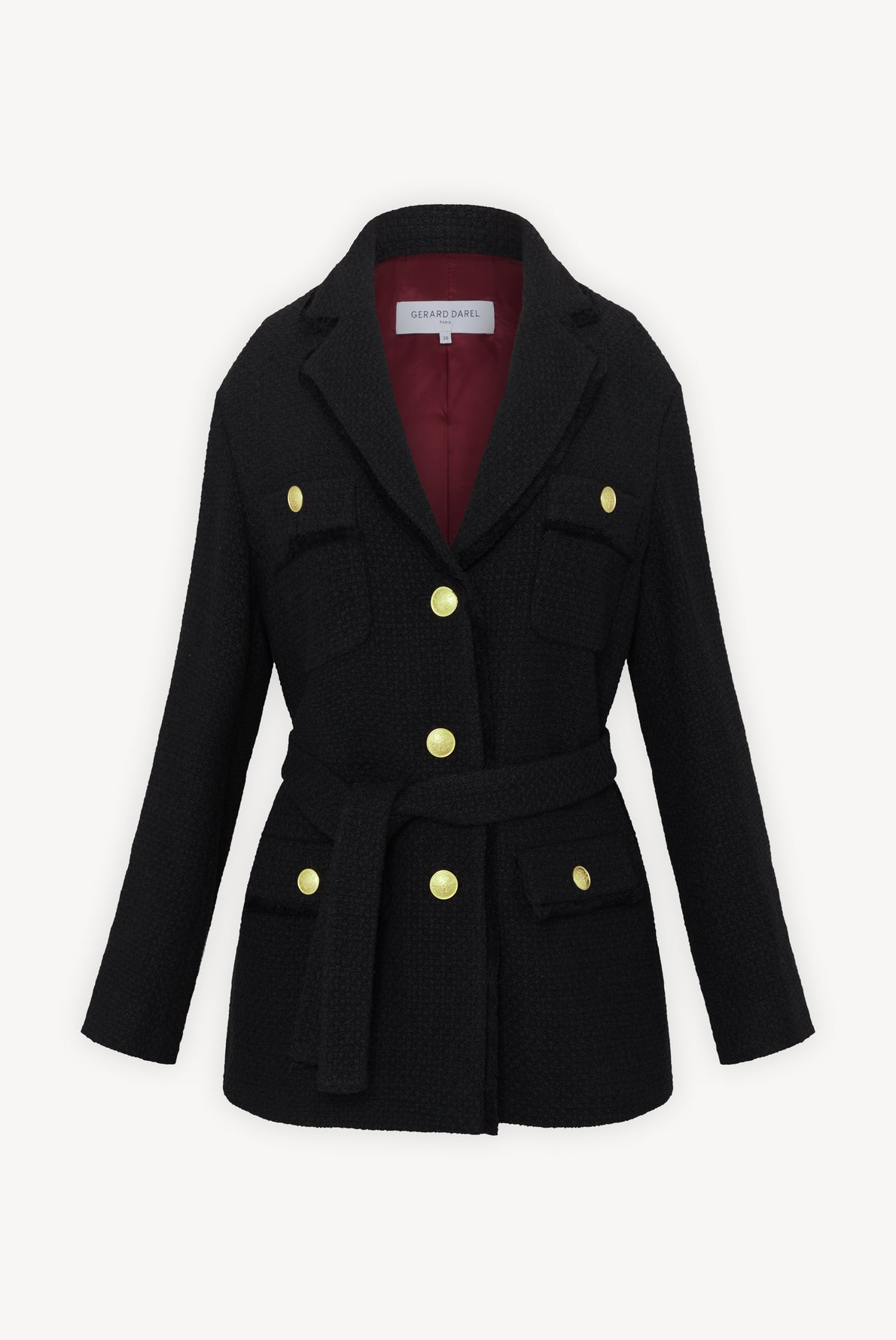 Veste en tweed et boutons dorés - NAOMI Faume - seconde main
