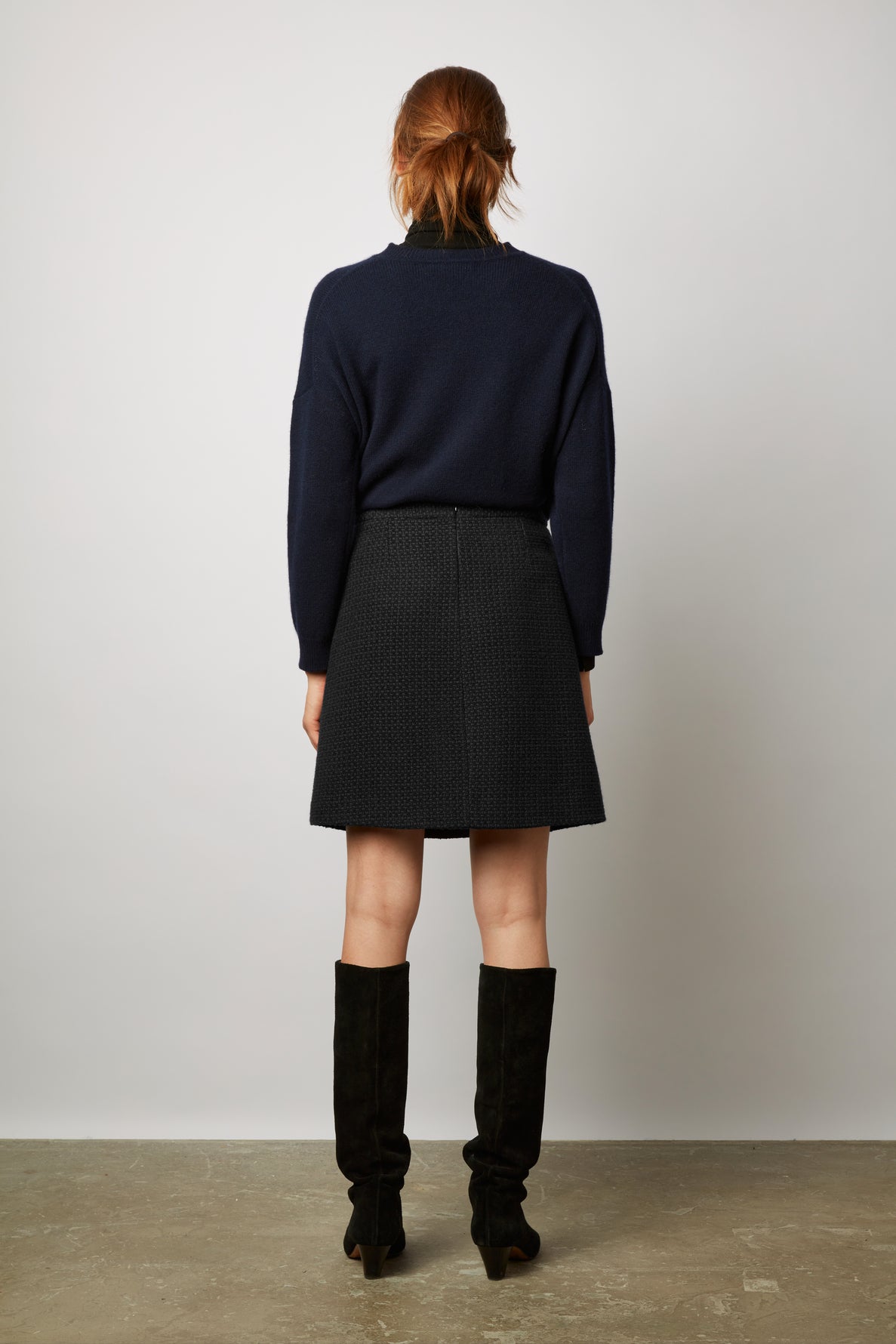 Jupe courte en tweed et galons - BARTHOLOME Faume - seconde main