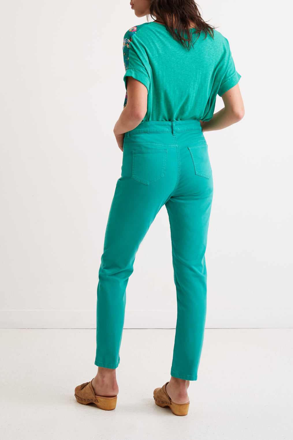 Pantalon en coton stretch - ELAENORE Faume - seconde main