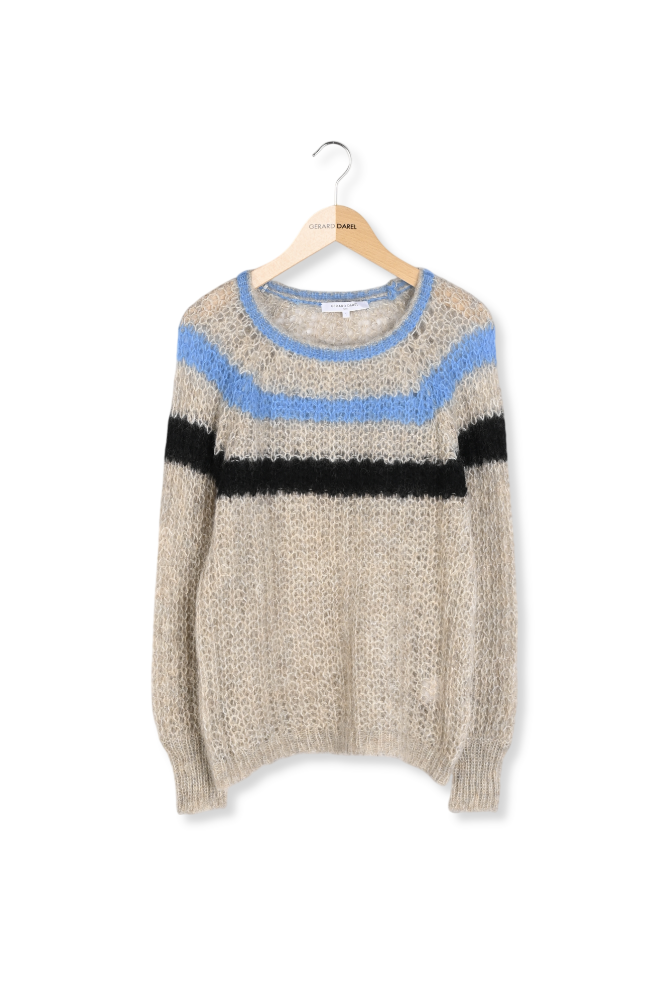 EMANUELA  - Pull en mohair mélangé à rayures Faume - seconde main