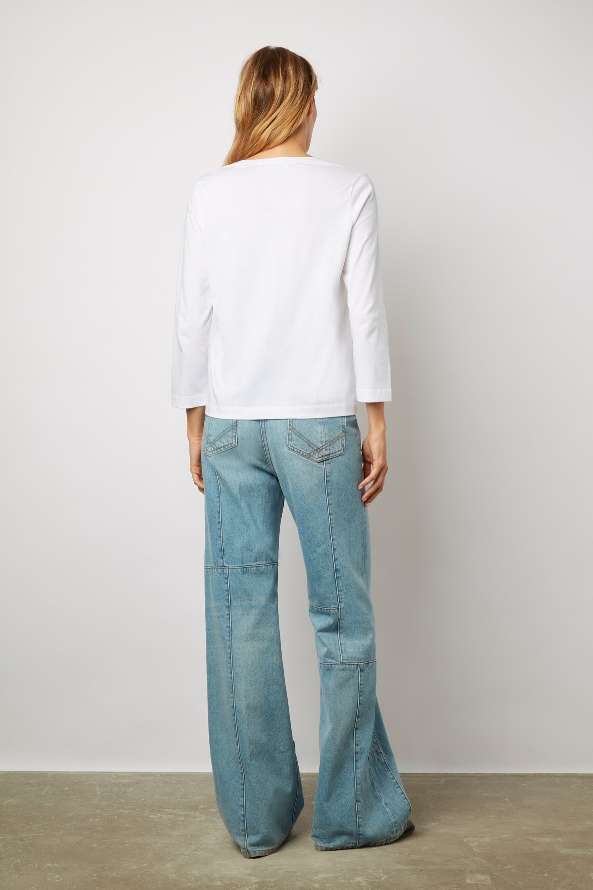 T-shirt col rond uni et diamants - ADONIS Faume - seconde main