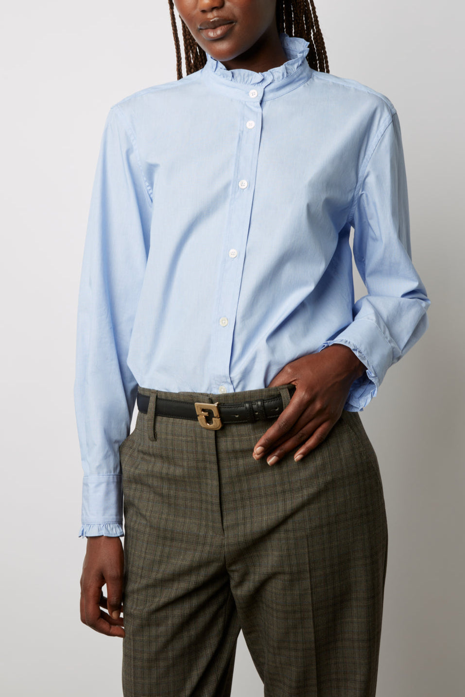 Pantalon de tailleur à carreaux Prince-de-galles - EDELWEISS Faume - seconde main