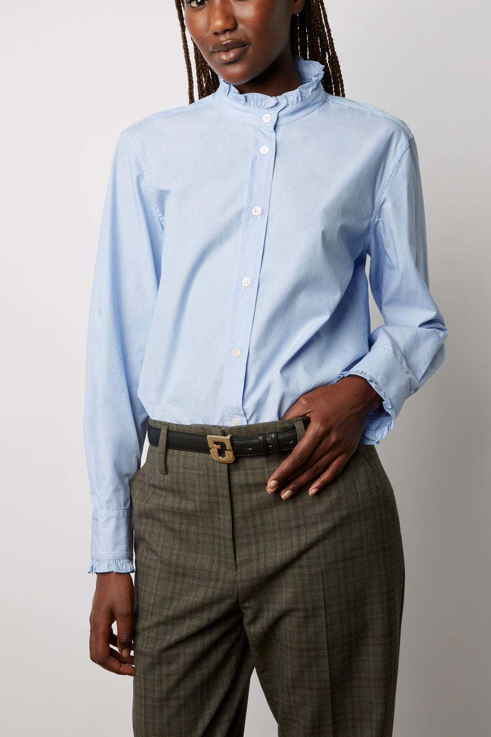 Pantalon de tailleur à carreaux Prince-de-galles - EDELWEISS Faume - seconde main