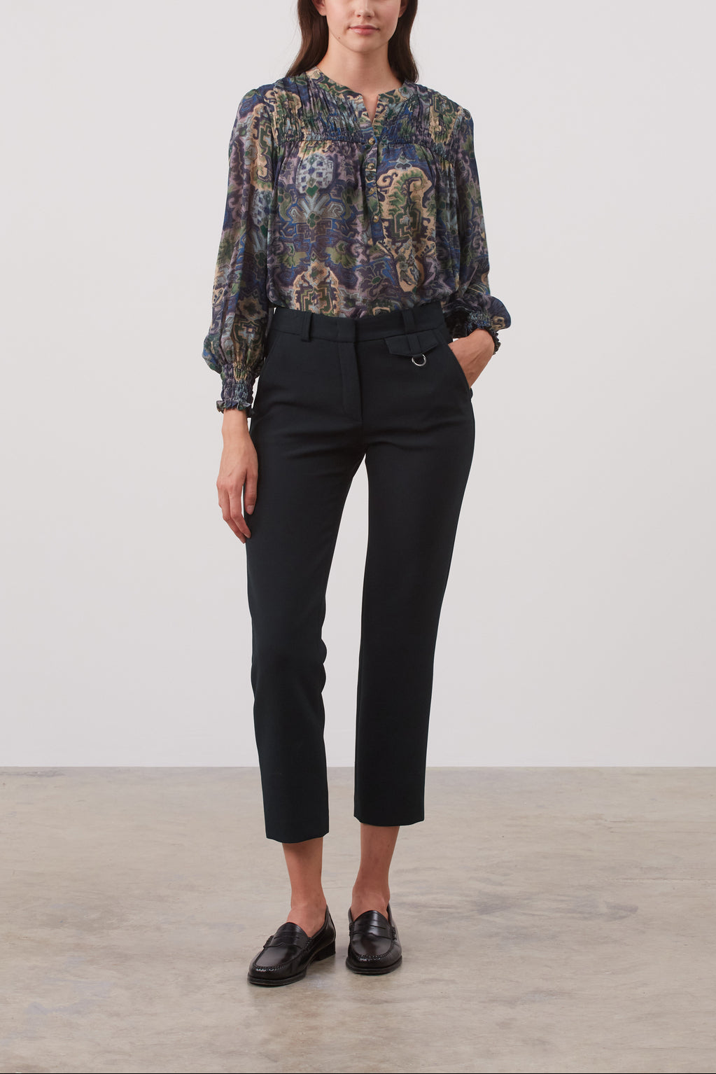 Pantalon 7/8 à la coupe droite - ELYA Faume - seconde main