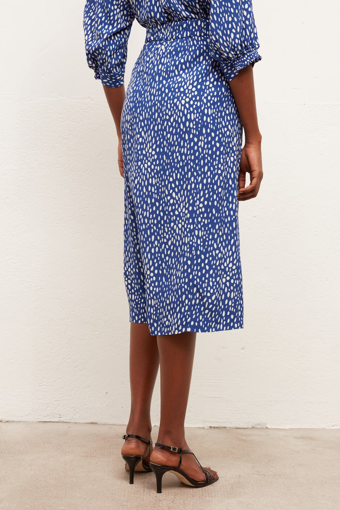 LEONIE - Jupe midi à imprimé fantaisie Faume - seconde main