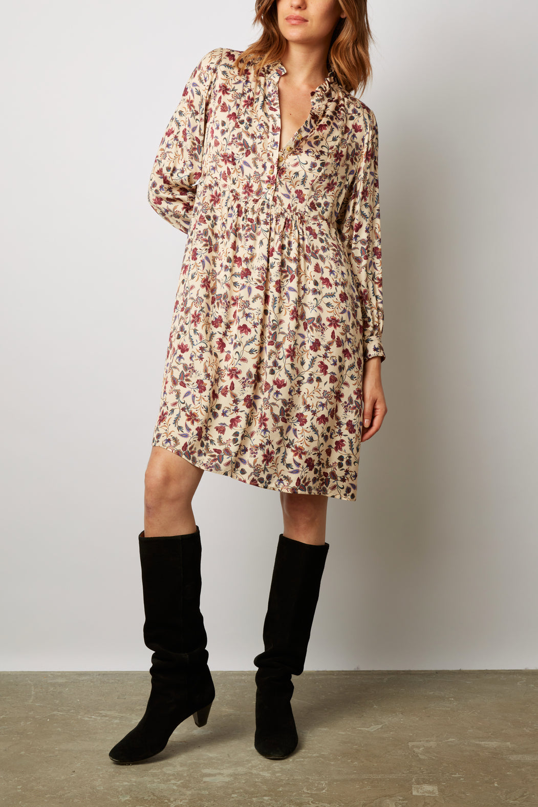 Robe courte à imprimé cachemire - JARRY Faume - seconde main