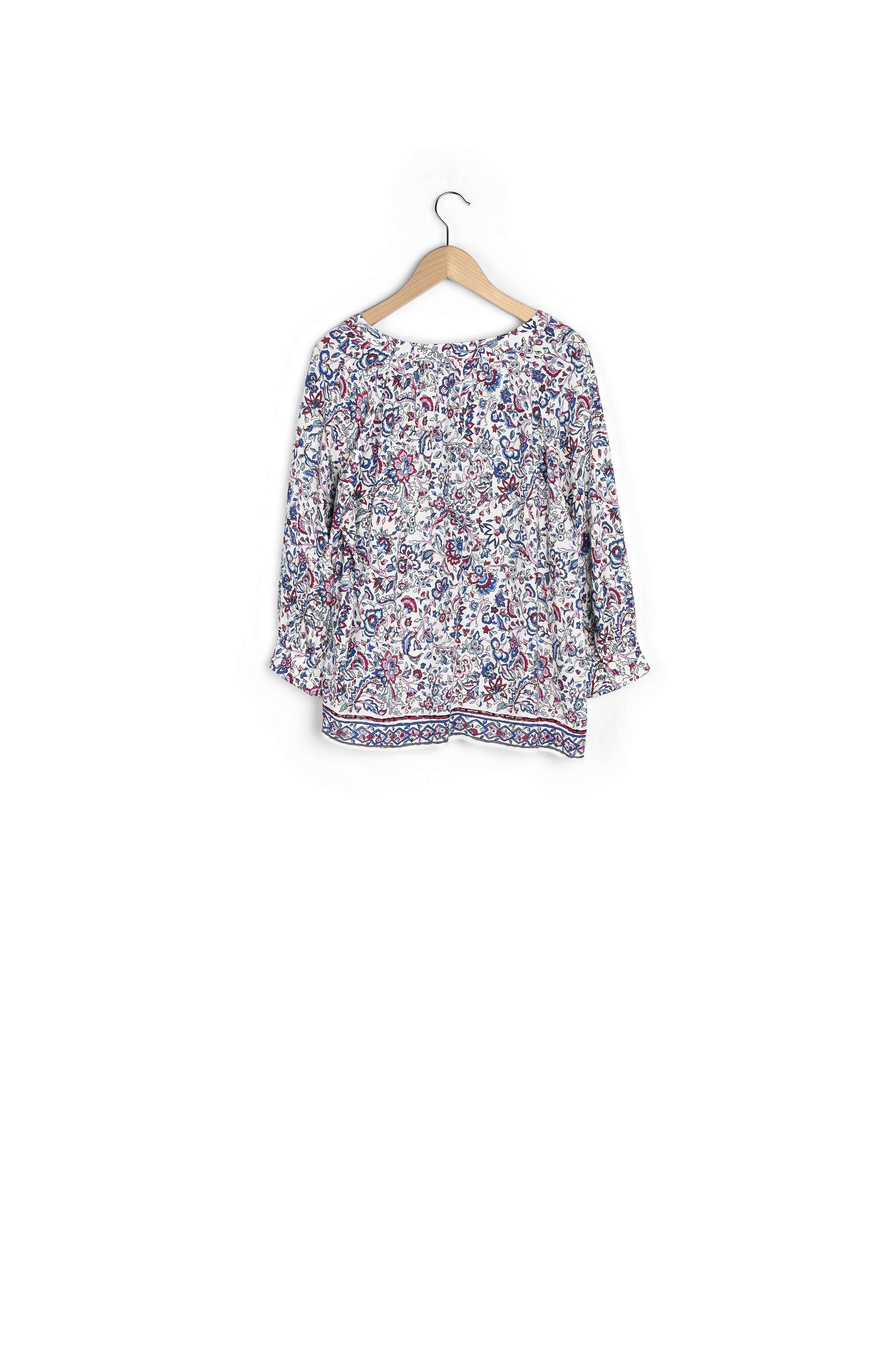Blouse en crêpe à fleurs - CLOVIS Faume - seconde main