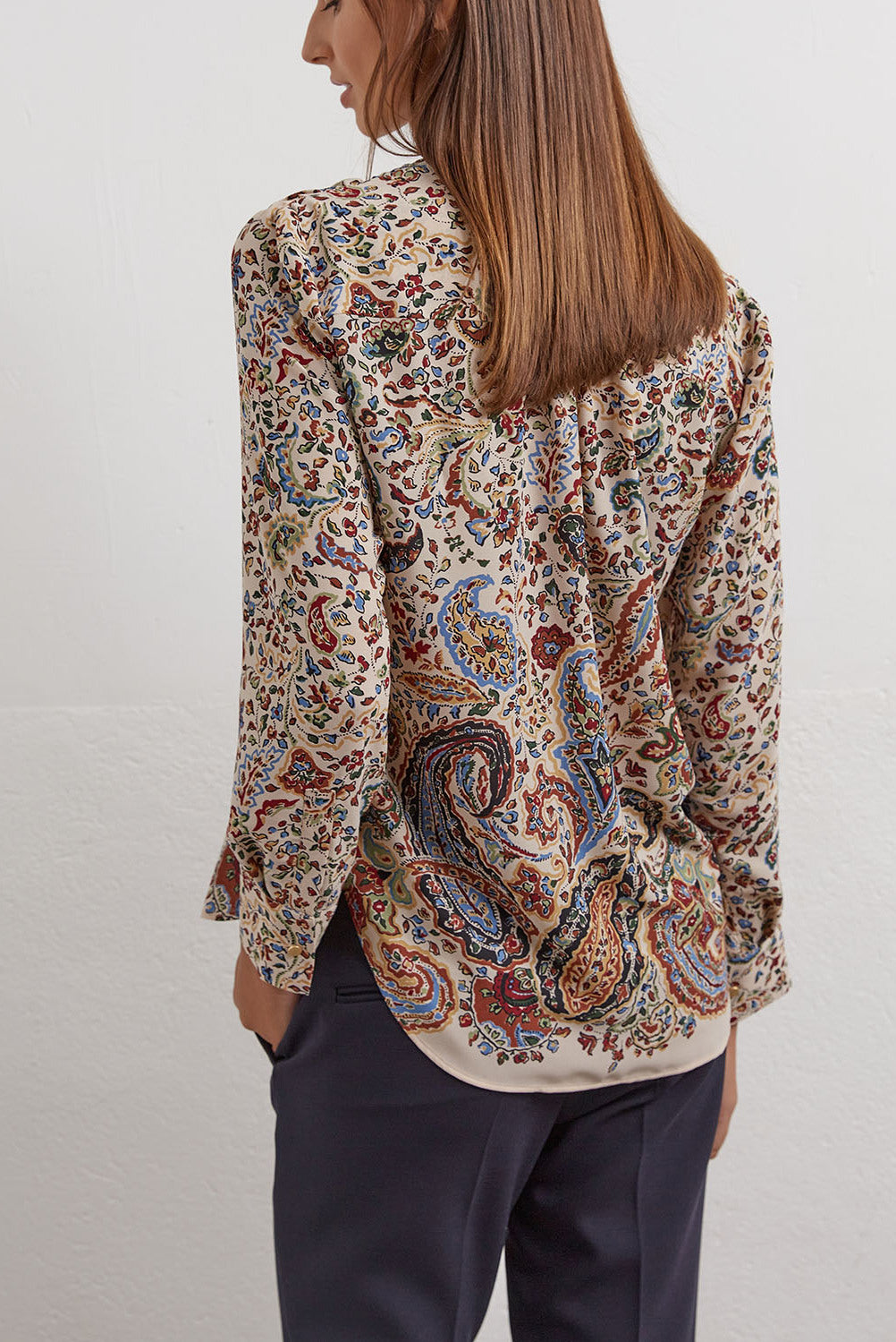 Armanda - Blouse à imprimé cachemire Faume - seconde main
