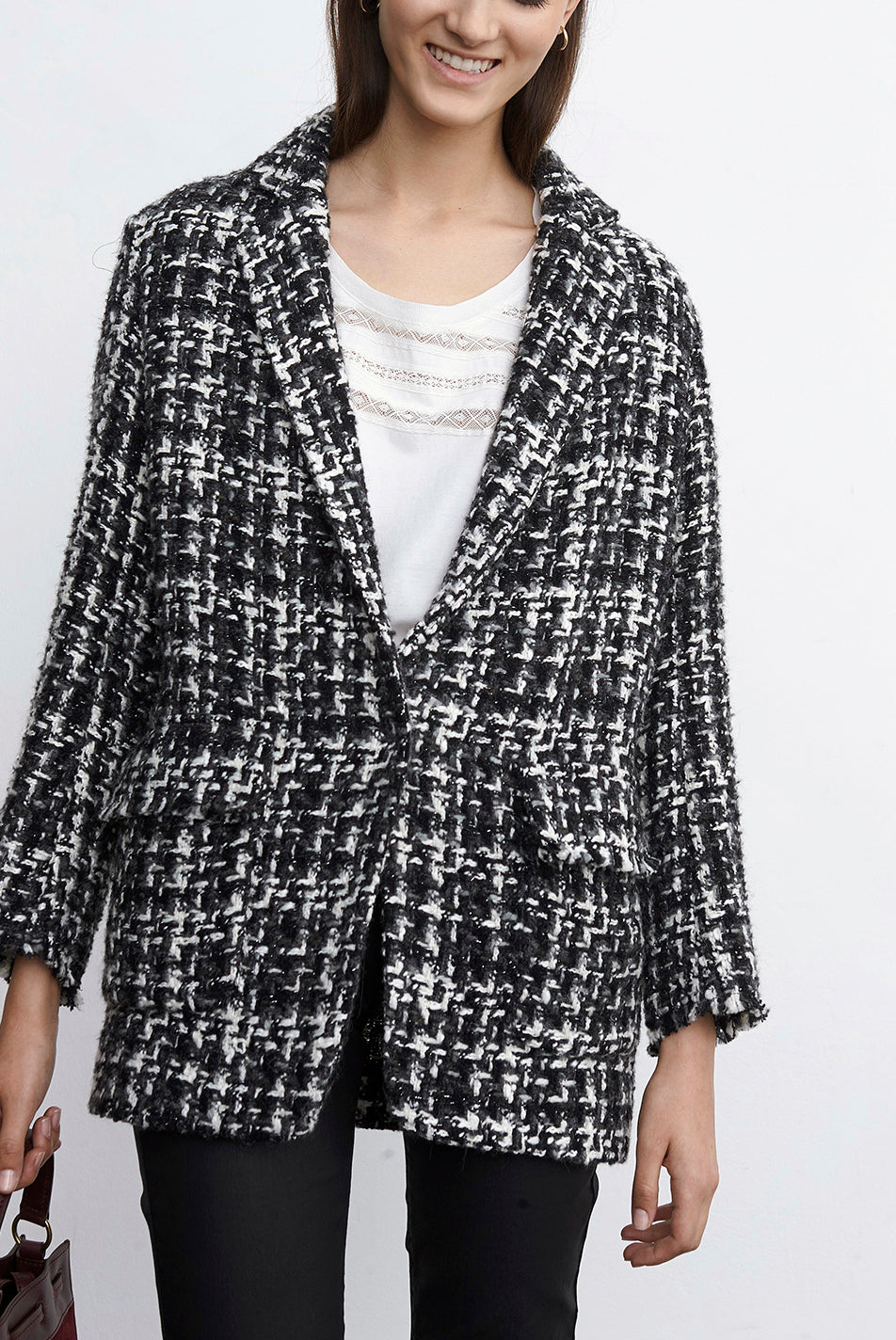 VERE - Veste en tweed et Lurex Faume - seconde main