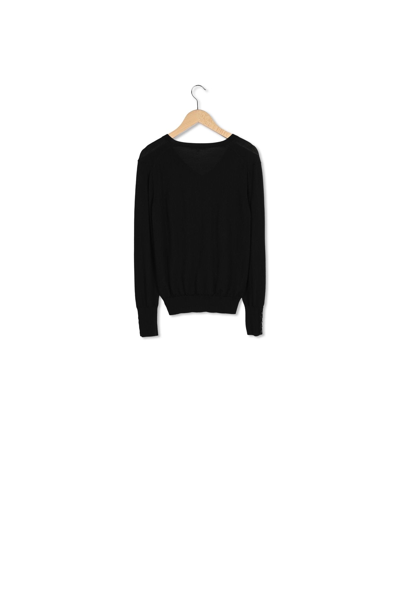 JULIETTE - Pull V en laine fine Faume - seconde main