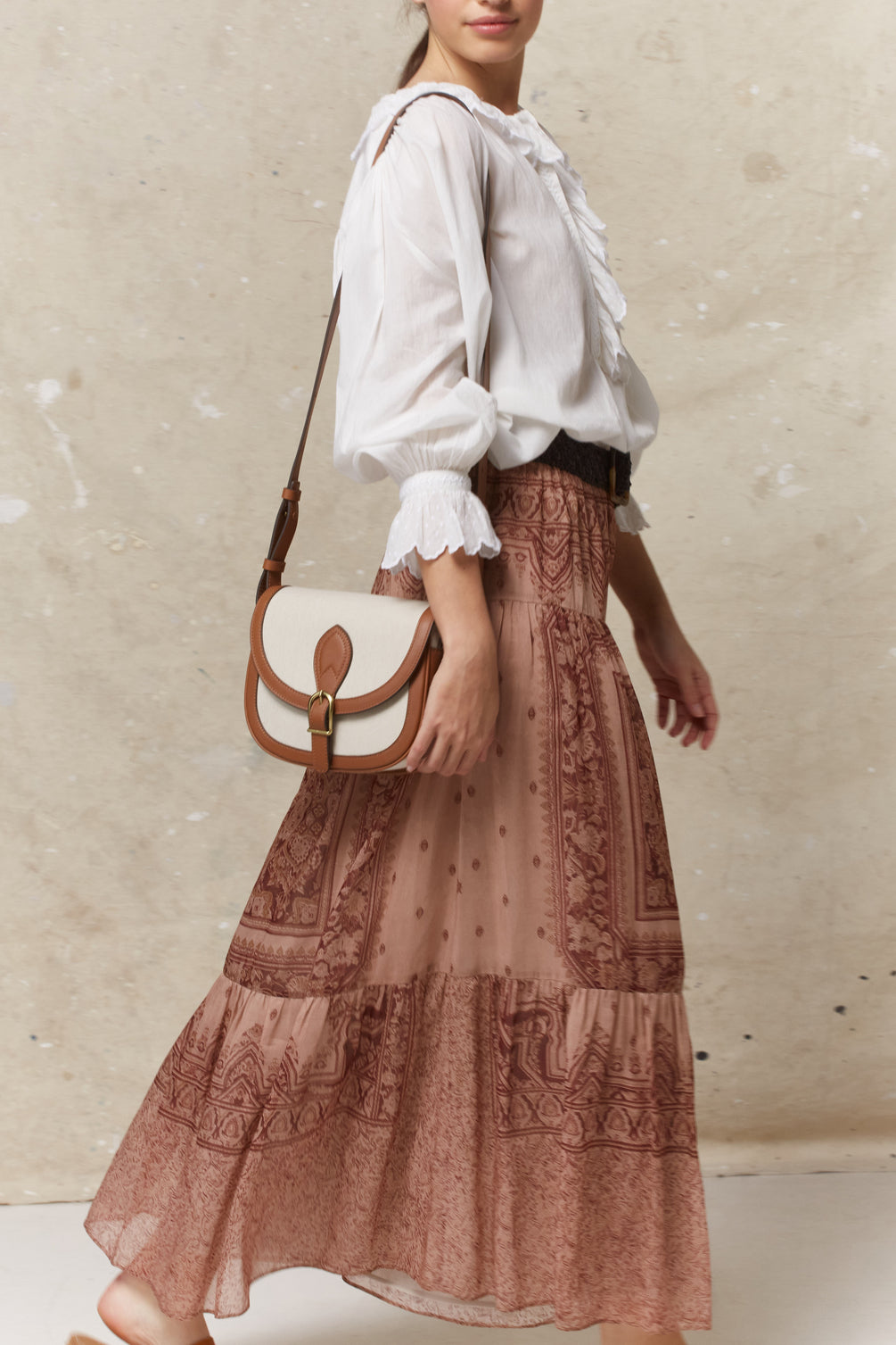 Jupon imprimé baroque - LEON Faume - seconde main