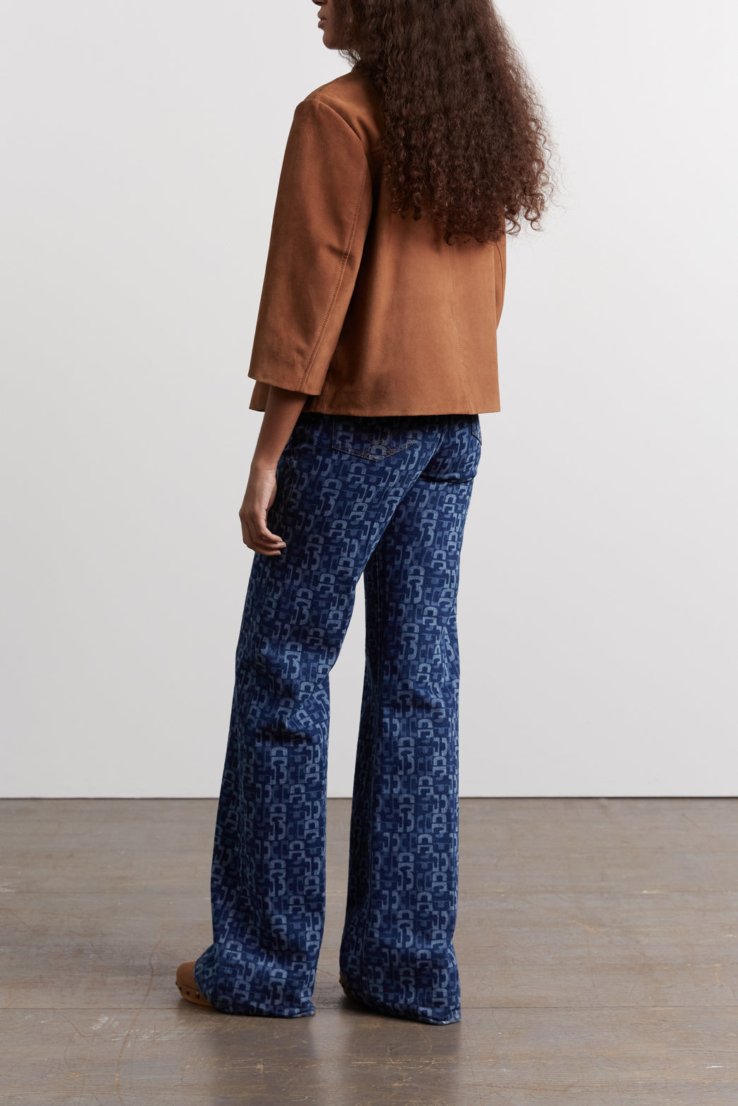 Veste courte en cuir velours - NACIA Faume - seconde main