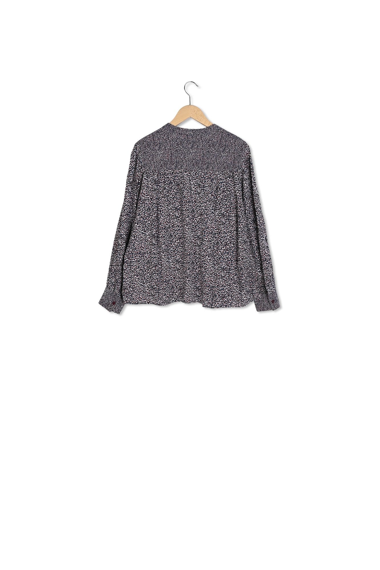 Blouse V à motif léopard - CEZANNE Faume - seconde main