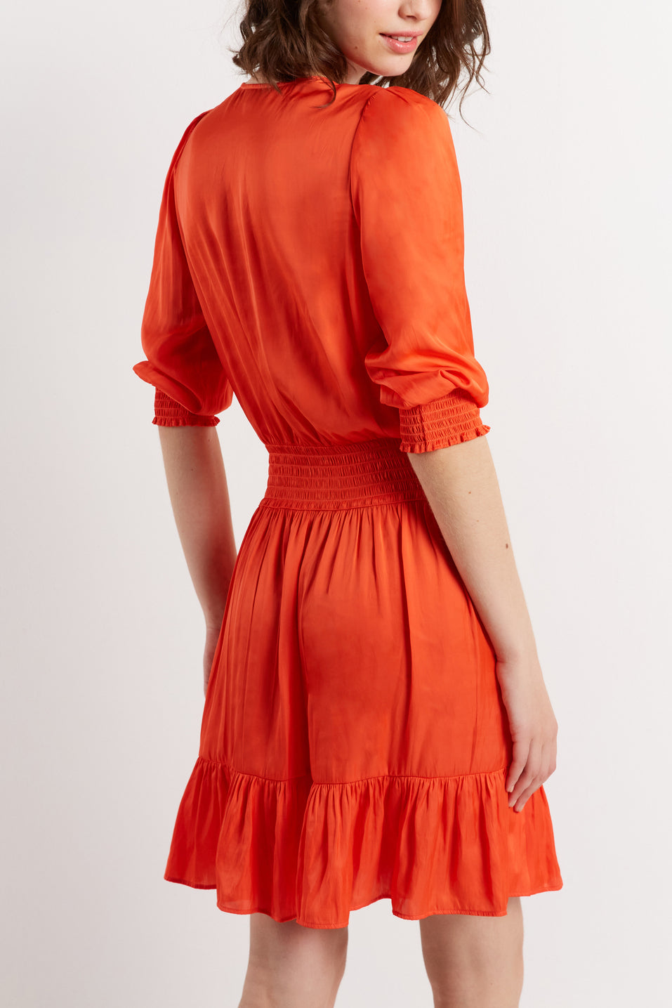 Robe à smocks et volants - JORIS Faume - seconde main