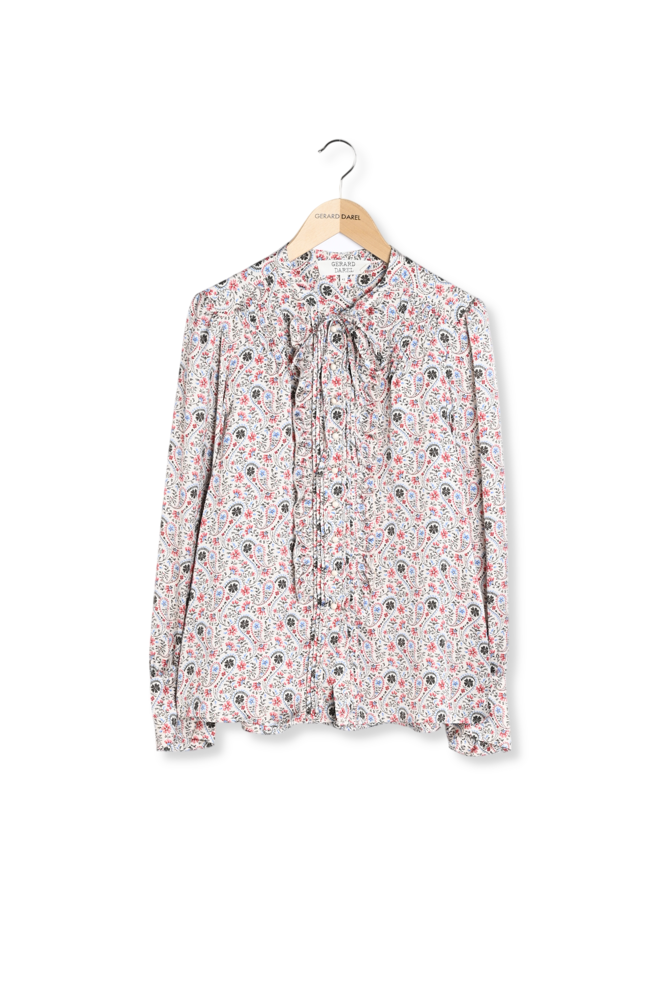 Chemise à volants en voile de coton - CALICIA Faume - seconde main