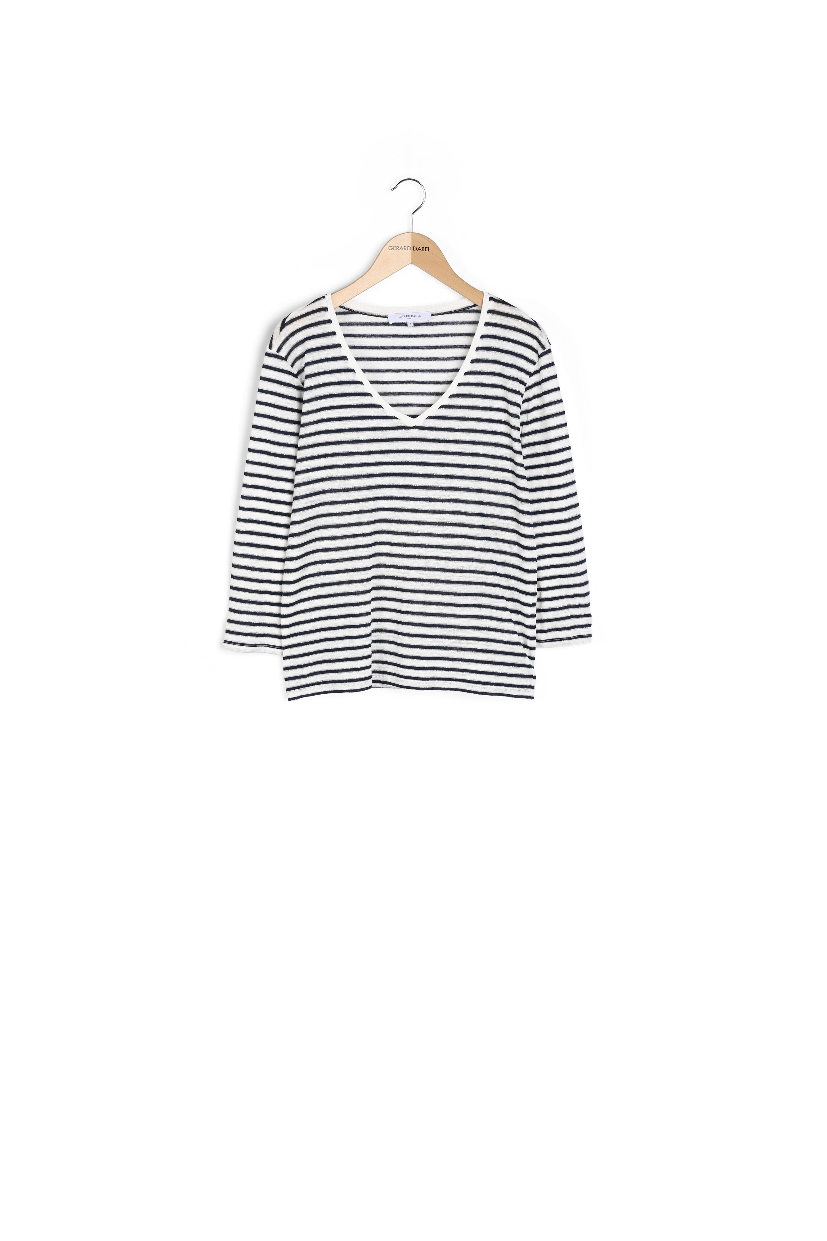 Tee-shirt 100% lin à rayures - ALICIA Faume - seconde main