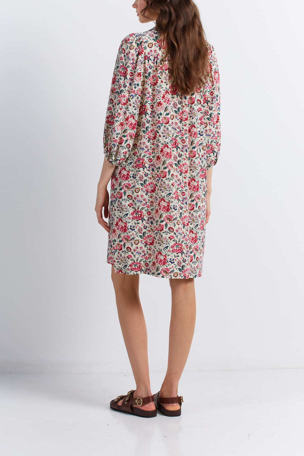 Robe à plastron smocké - JIA Faume - seconde main