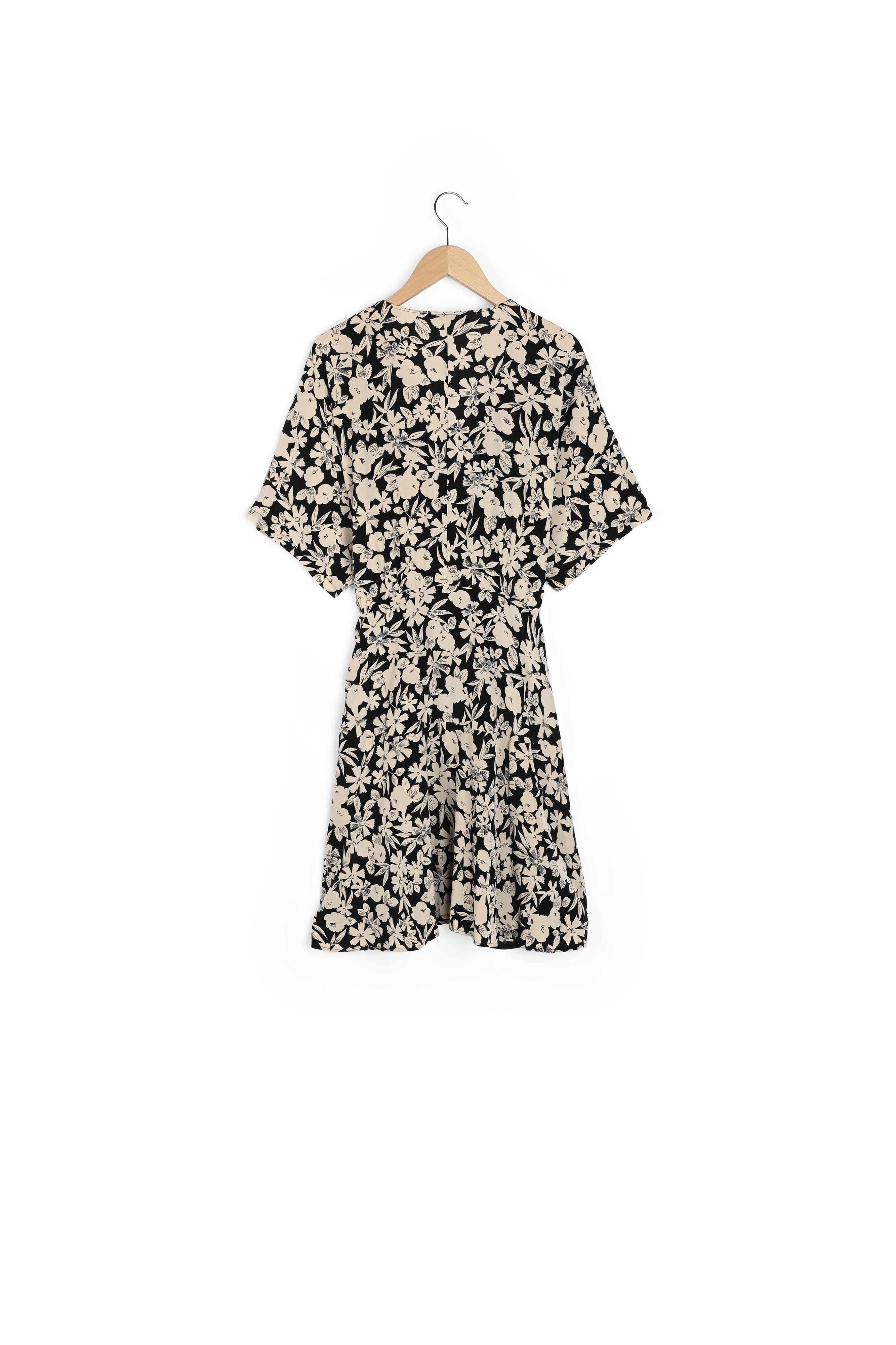 SABRINA - Robe courte en soie imprimée Faume - seconde main