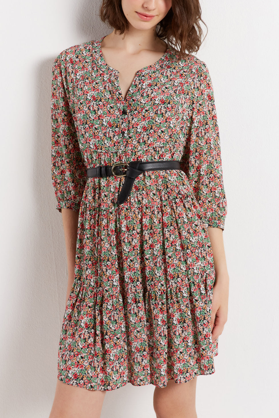 Robe fleurie à étages - JACOB Faume - seconde main