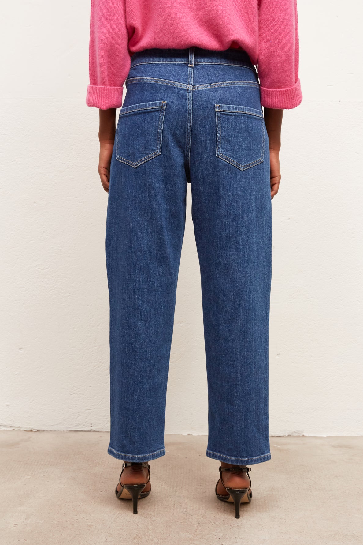 IRINA - Jean boyfriend en coton Stretch 7/8 Faume - seconde main