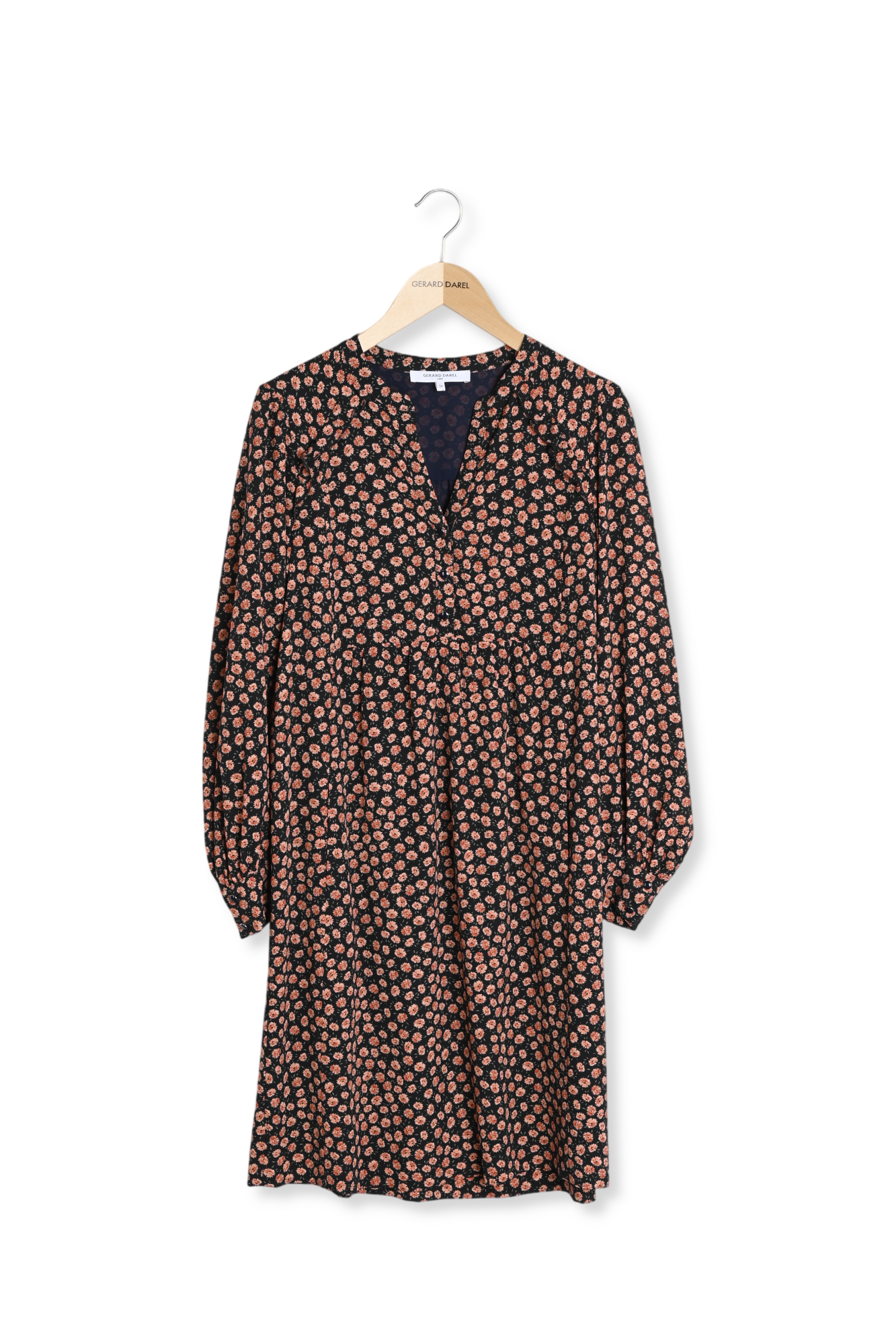 Robe loose en crêpe imprimé Faume - seconde main