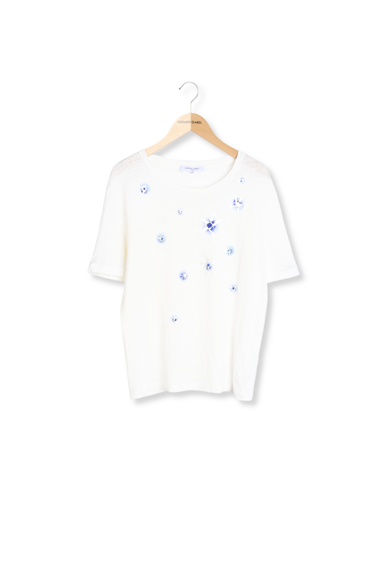 T-shirt étoiles en lin - MANELE Faume - seconde main