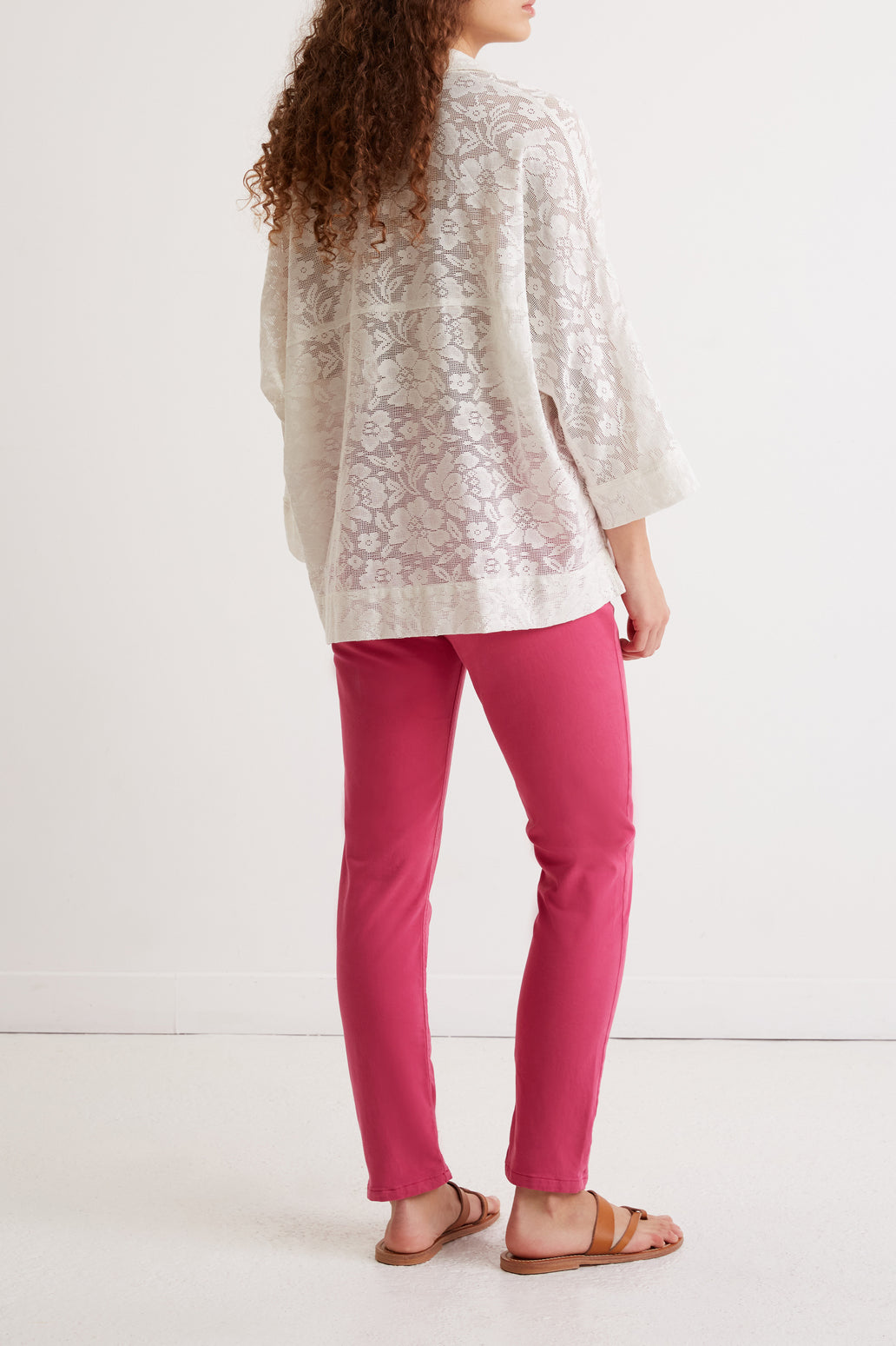 Blouse en dentelle de coton - CHARLES Faume - seconde main