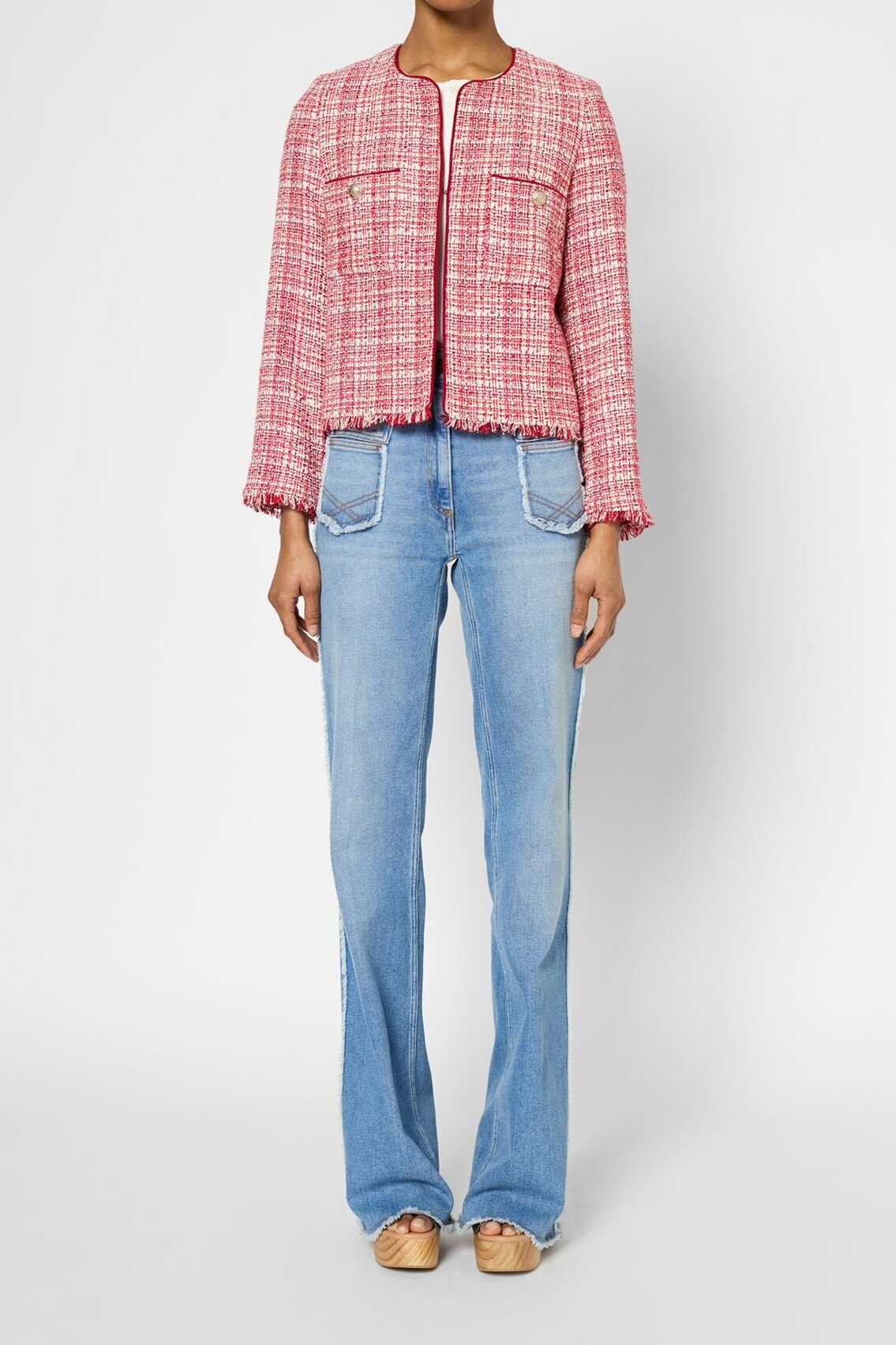 Veste en tweed et lurex - ROSARA Faume - seconde main