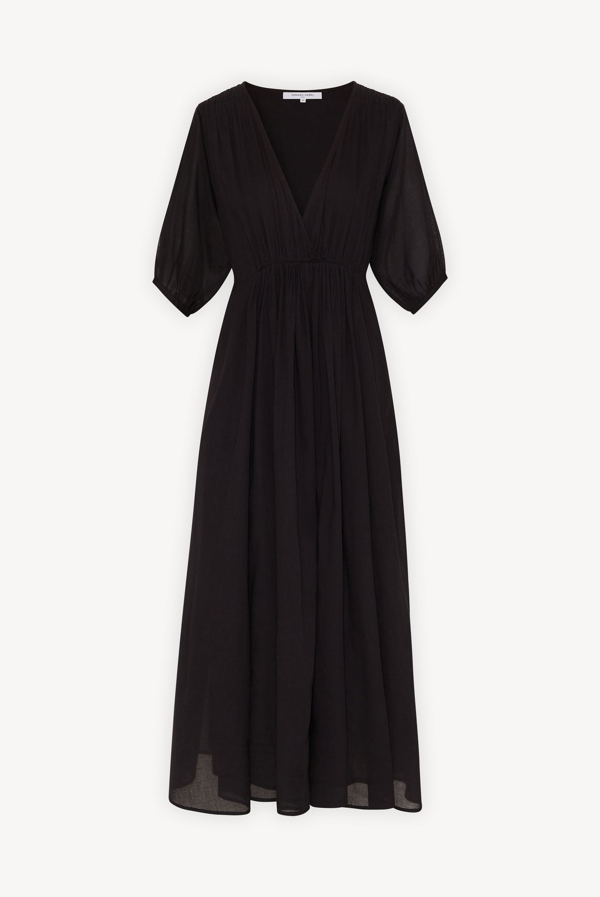 SCARLETT - Robe longue en voile de coton Faume - seconde main