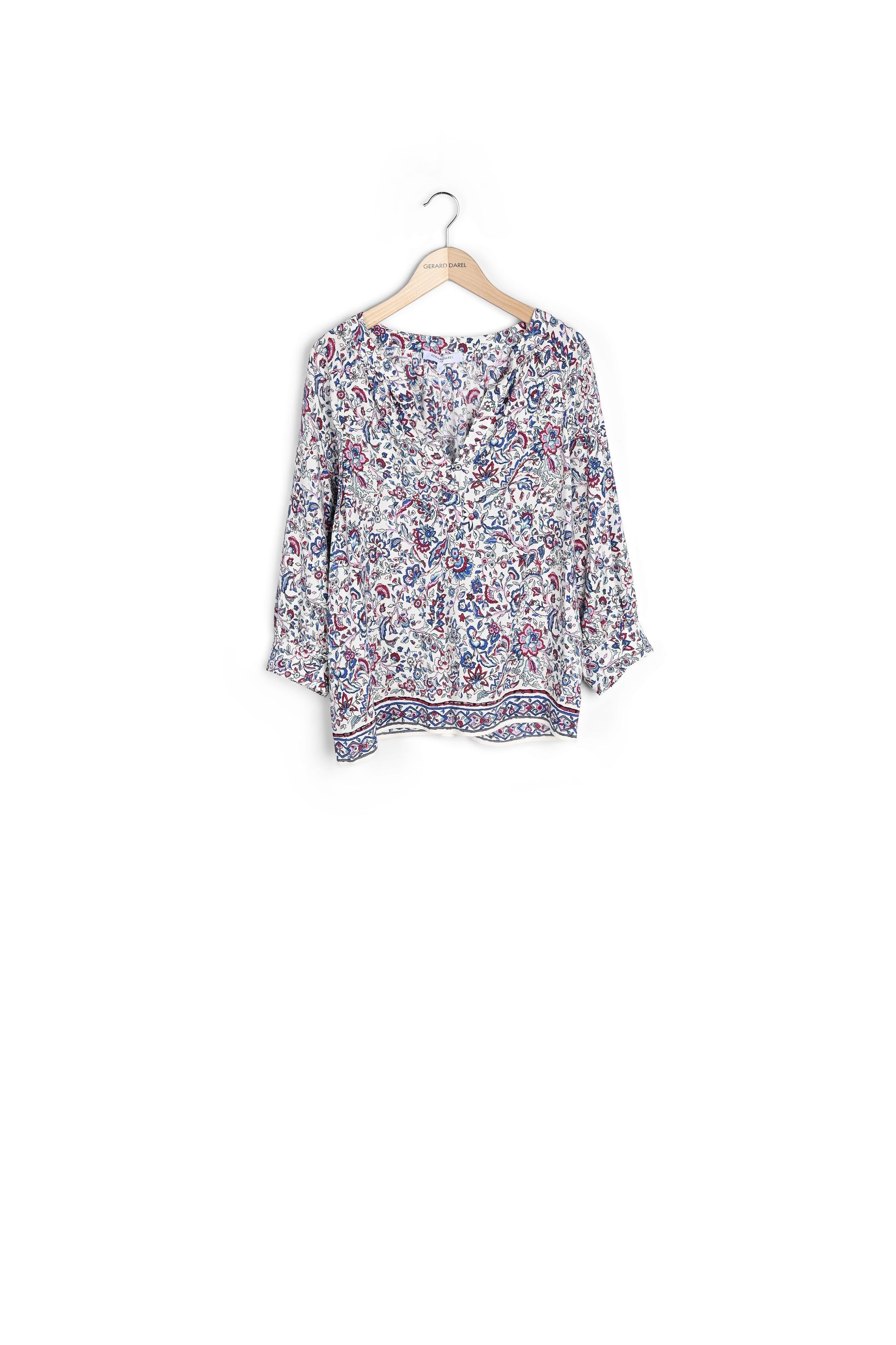 Blouse en crêpe à fleurs - CLOVIS Faume - seconde main