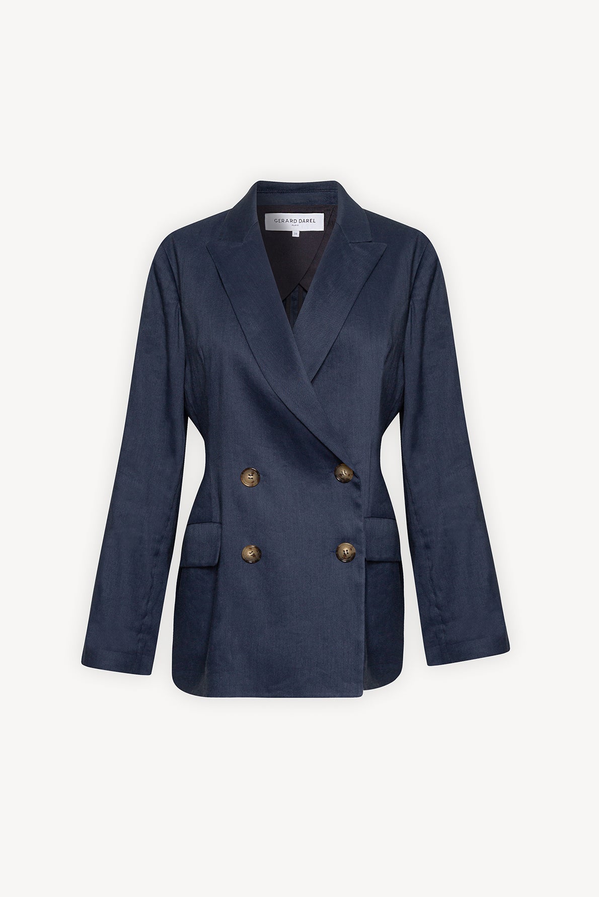 AMANDA - Veste de blazer en lin mélangé Faume - seconde main