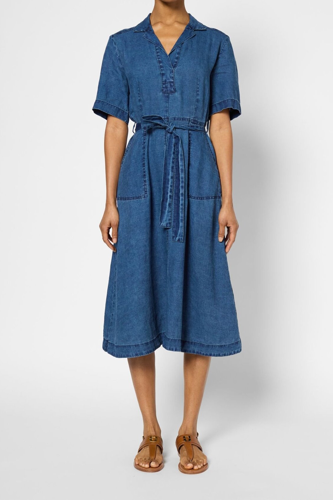 Robe en lin esprit denim - PAHOLA Faume - seconde main